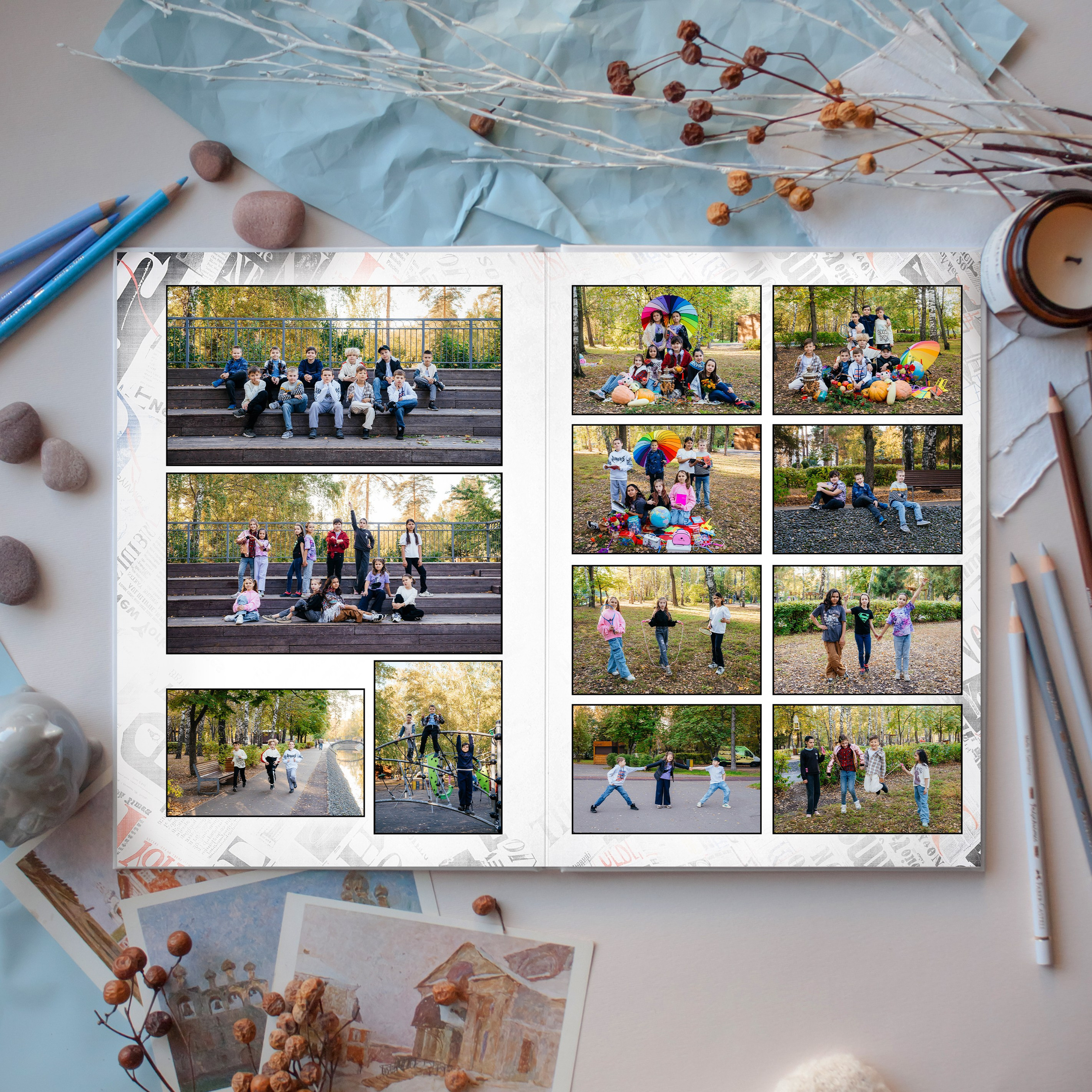 Альбомы для начальной школы. Выпускные фотоальбомы в Казани