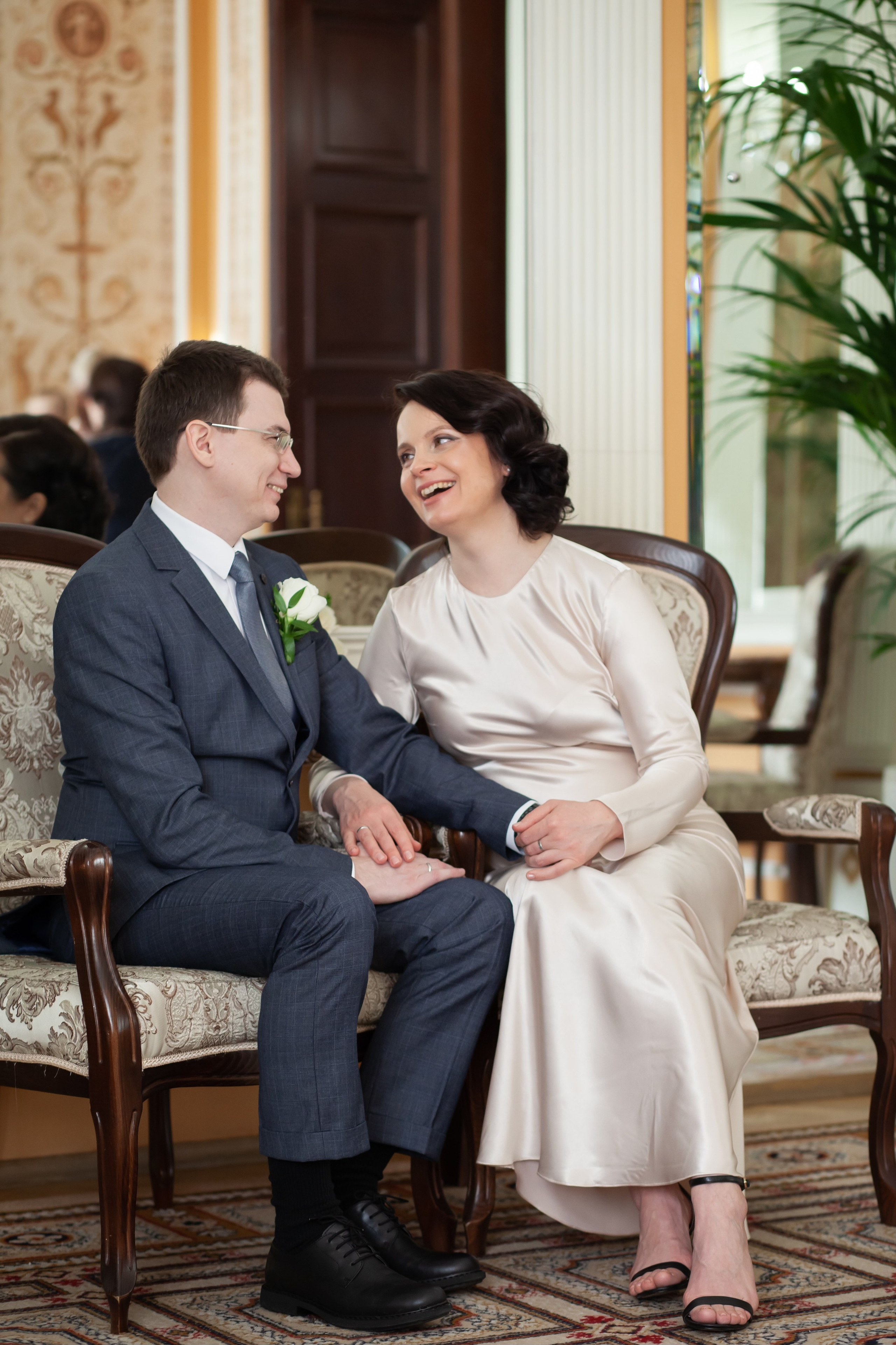 Съемка регистрации в Грибоедовском ЗАГСе. Фотографы в Москве Светлана Устинова и Сергей Грачев