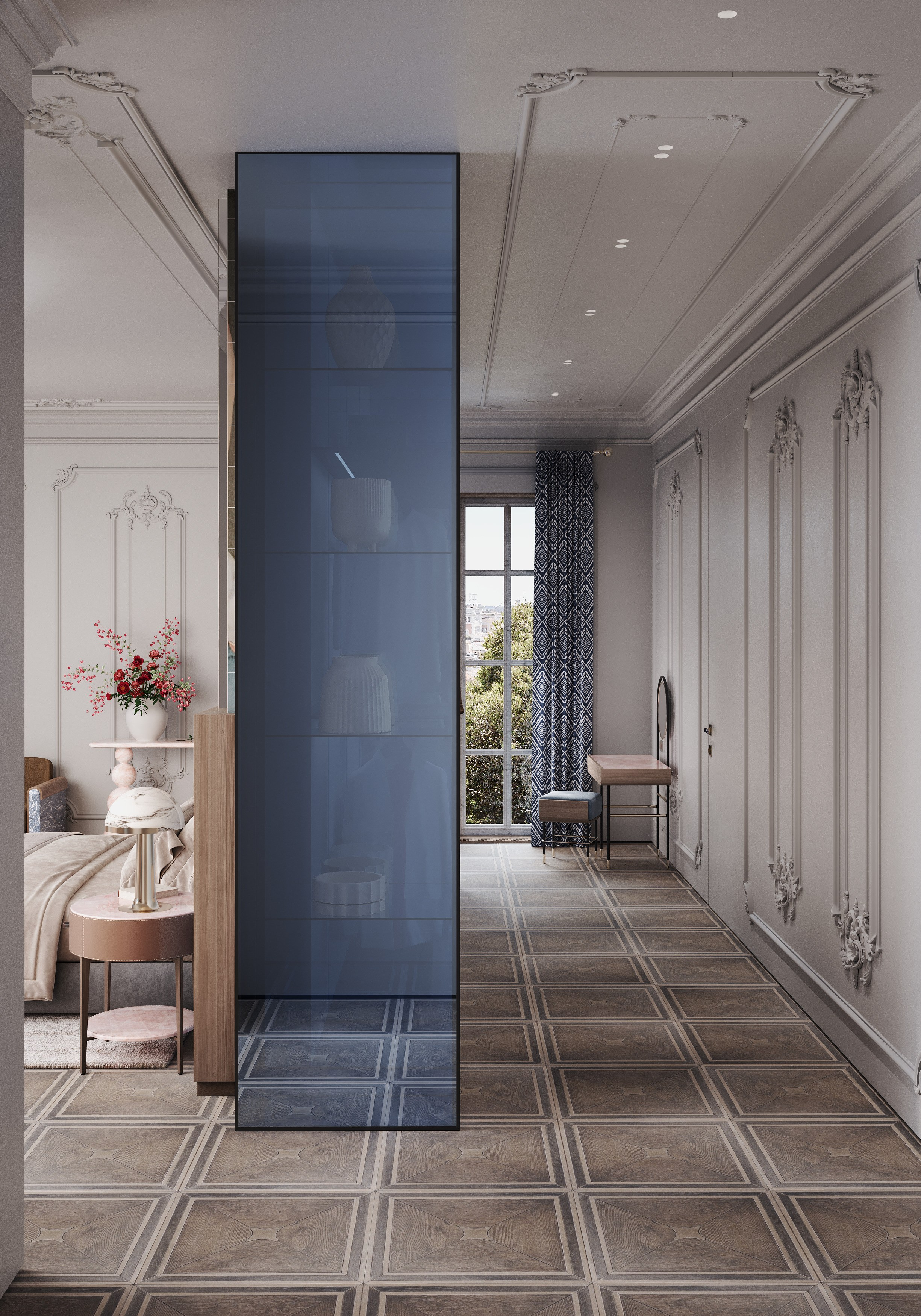 Adelle — концептуальный проект. Визуализация интерьера Corsa Render