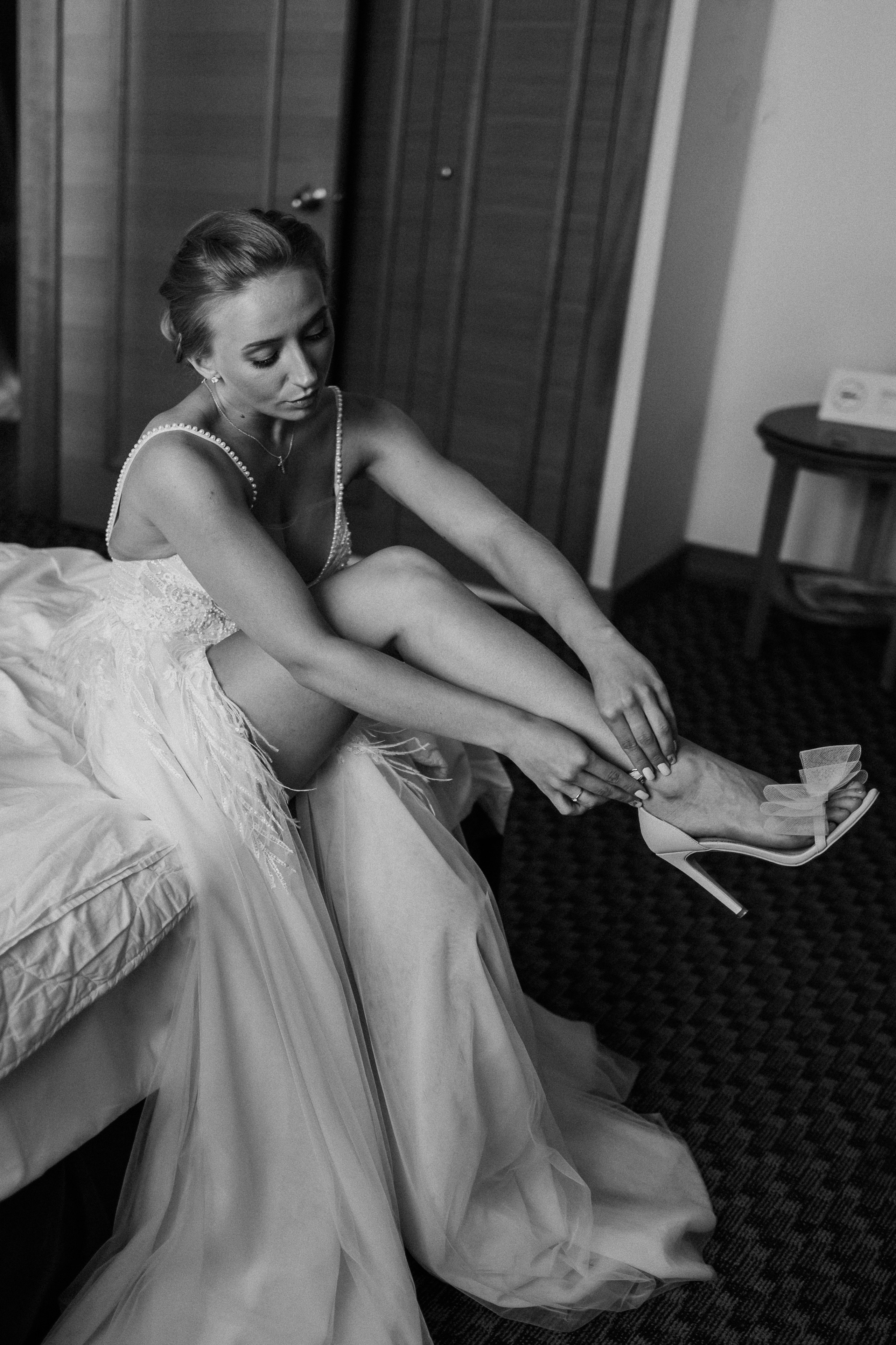 Свадебные сборы и фотосессия в отеле Милан. Свадебный фотограф Москва — Сергей и Татьяна