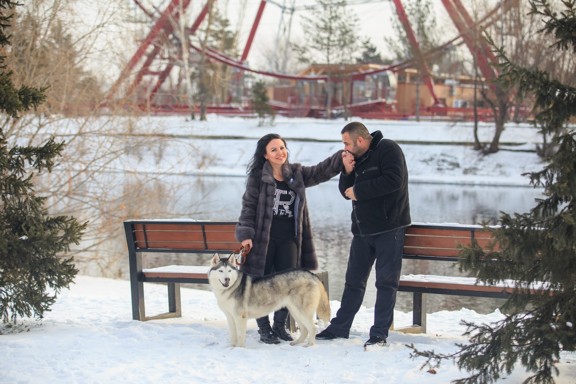 Фотосессия с хаски Иркутск. Фотограф видеограф Иркутск фото видео студия Алексея Марамзина