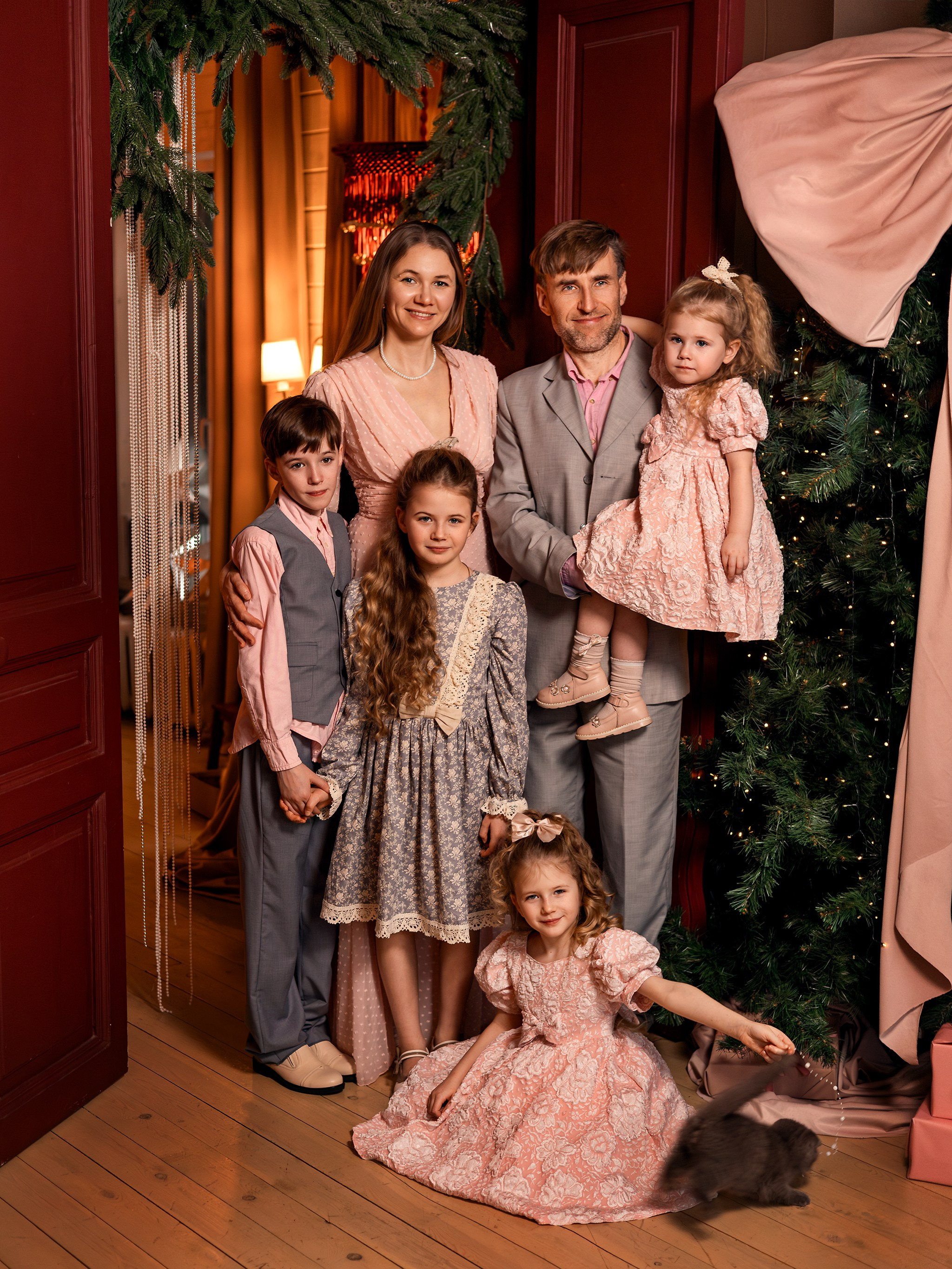 Новогодняя семейная съемка. Детский и семейный фотограф Елена Михайлова в Москве