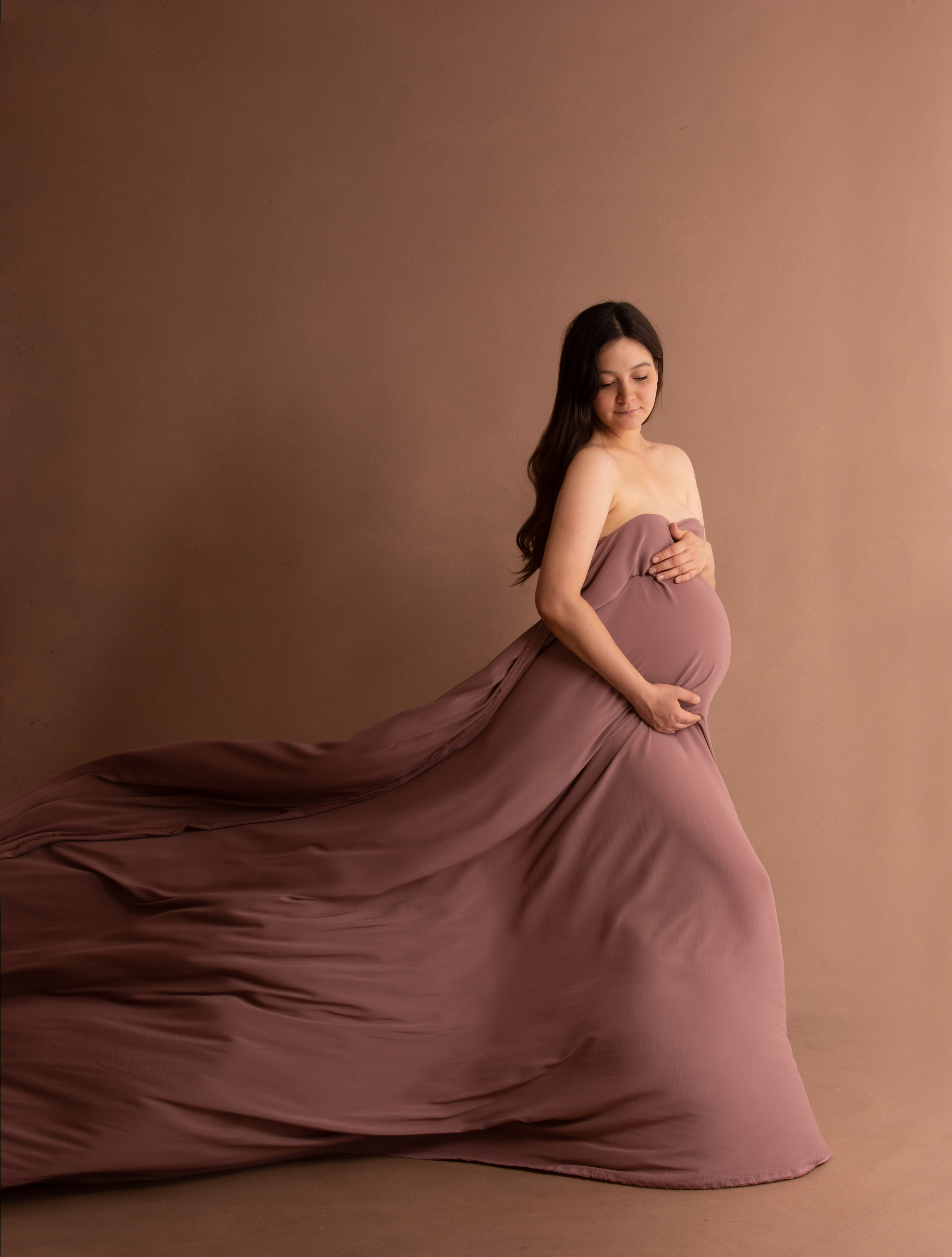 В летящих тканях. Фотосессия беременности — Крылова Натали — Москва
