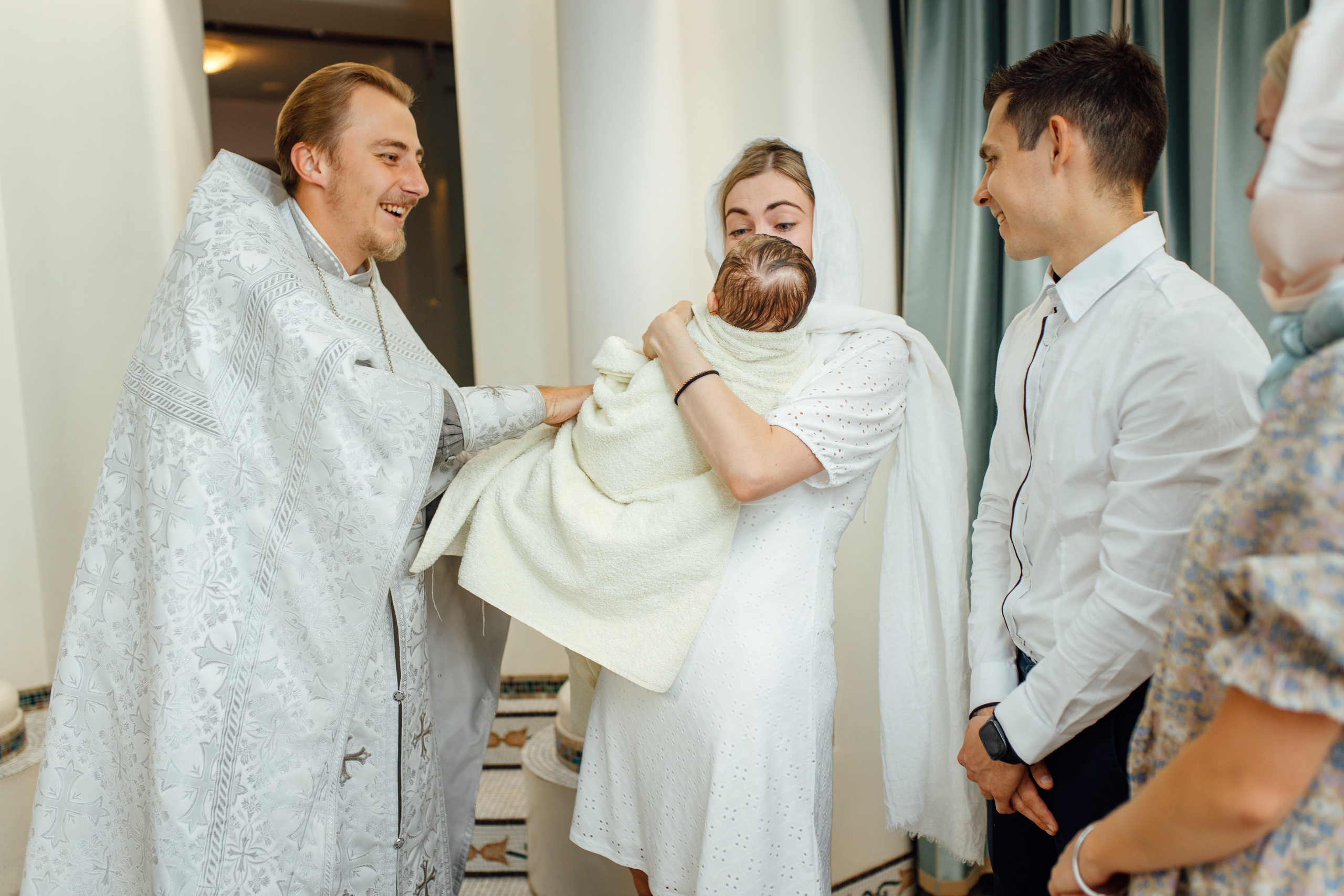 Крещение Аделины, храм Святой Троицы, июль 2024