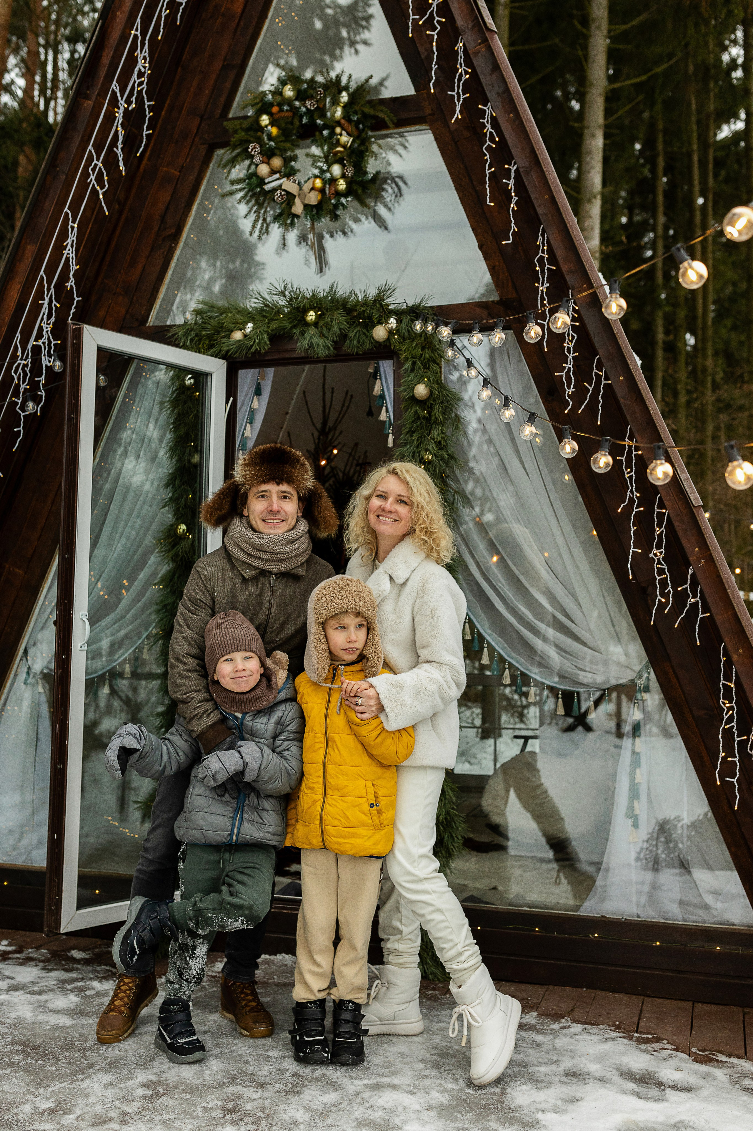 Зима в Кантри Хаус (загородная локация). Семейный и детский фотограф в Москве Олеся Маркина
