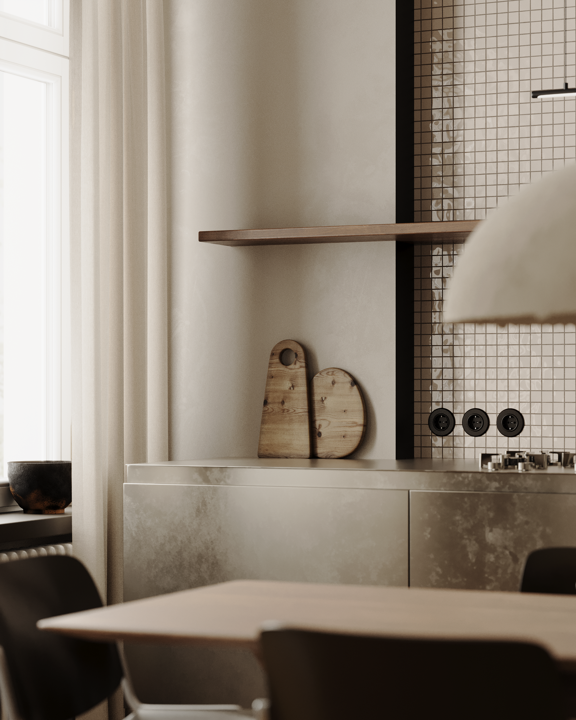 Edelstahlküche | по референсу. 3D визуализатор Екатерина Минакова