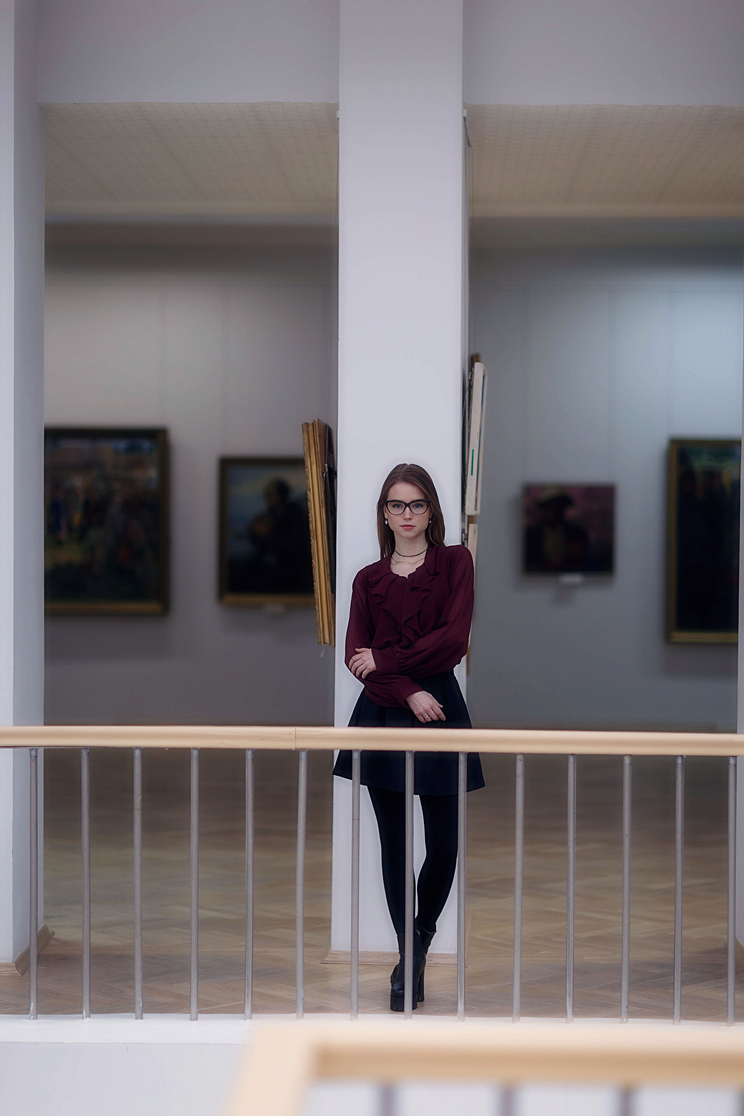 Фотосессия с Машей в Чувашском художественном музее. Портретный и репортажный фотограф в Чебоксарах Андриян Чаркин