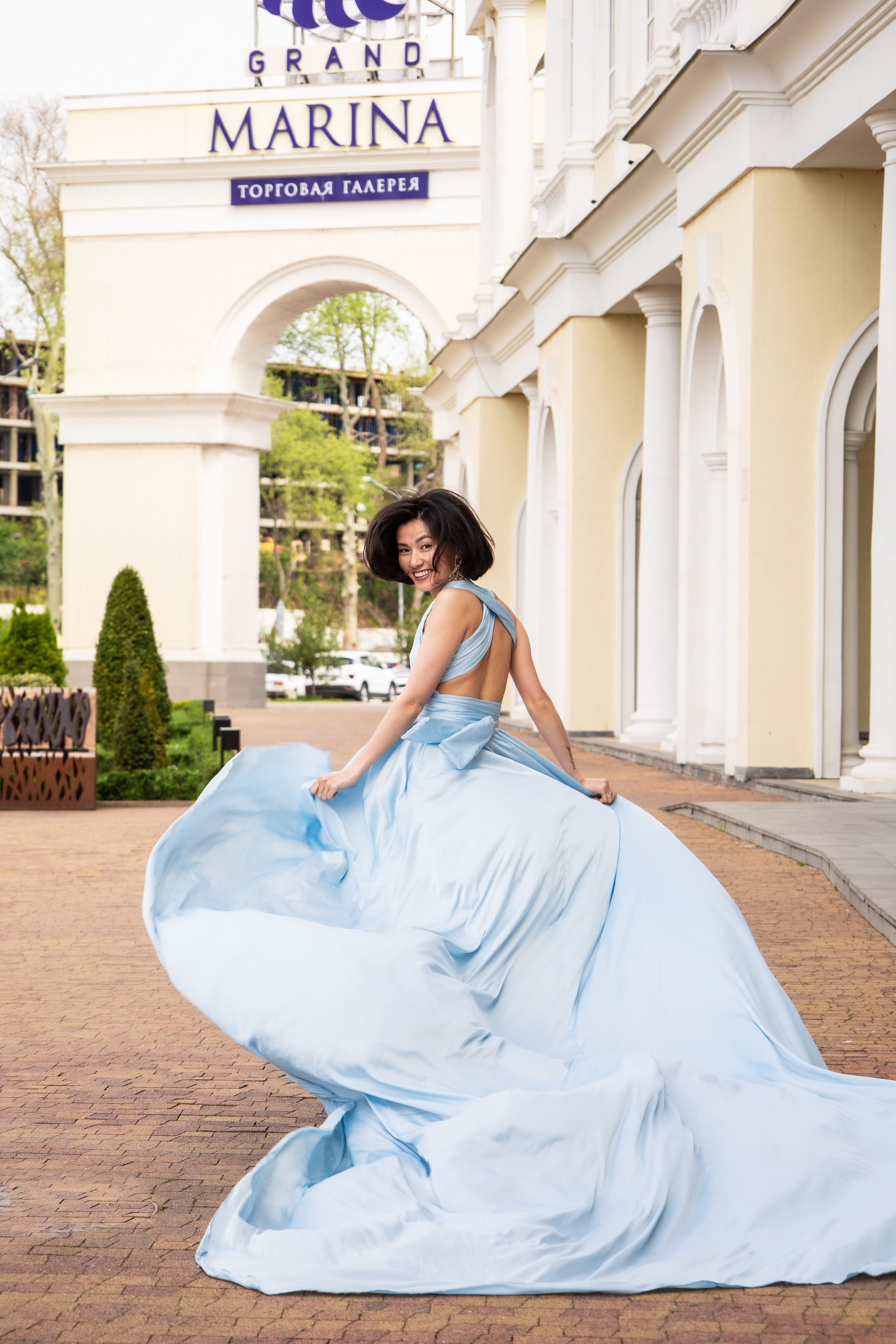 Летящее платье. Семейный и Свадебный фотограф в Сочи