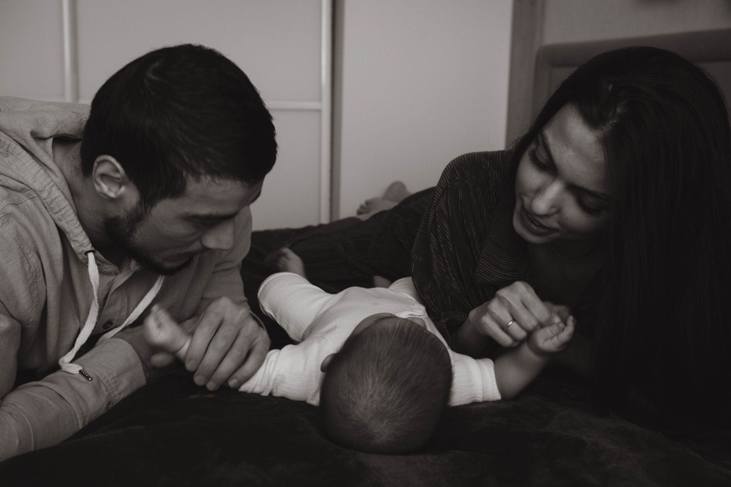 Малышка Эми с мамой и папой. Фотограф Евгения Войко Тюмень