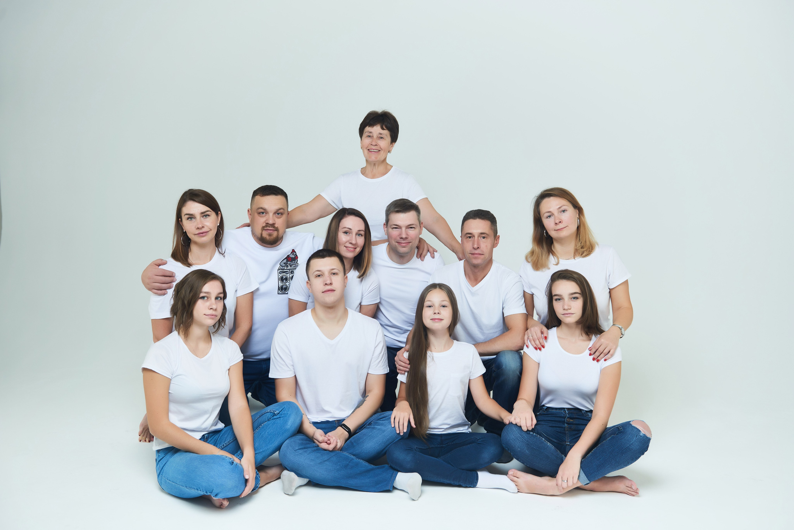Фотосессия большой семьи. Портретный, семейный и свадебный фотограф в Санкт-Петербурге и в Пушкине Ширяев Денис