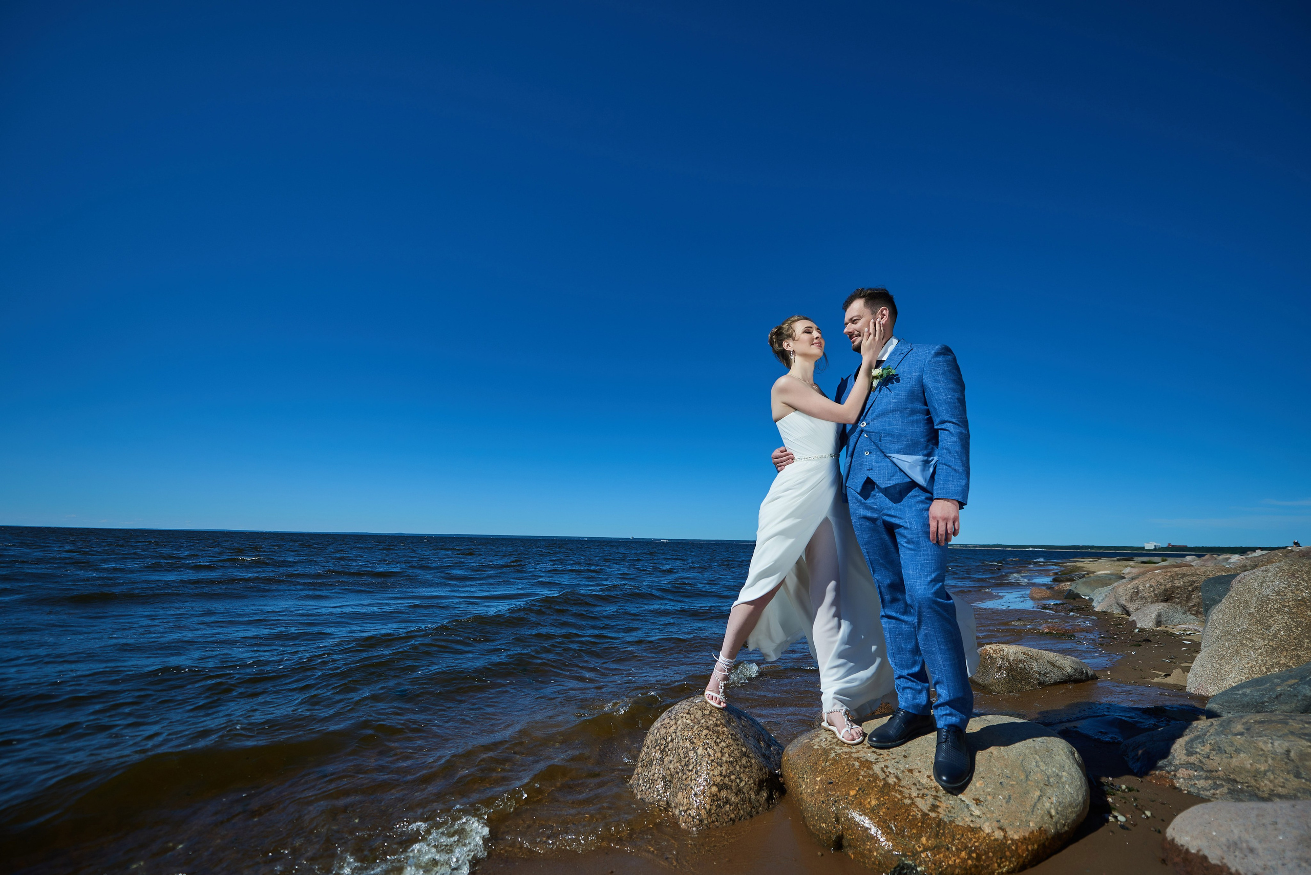 Александра и Вячеслав (фотосессия на берегу Финского залива в парке Дубки в Сестрорецке). Портретный, семейный и свадебный фотограф в Санкт-Петербурге и в Пушкине Ширяев Денис