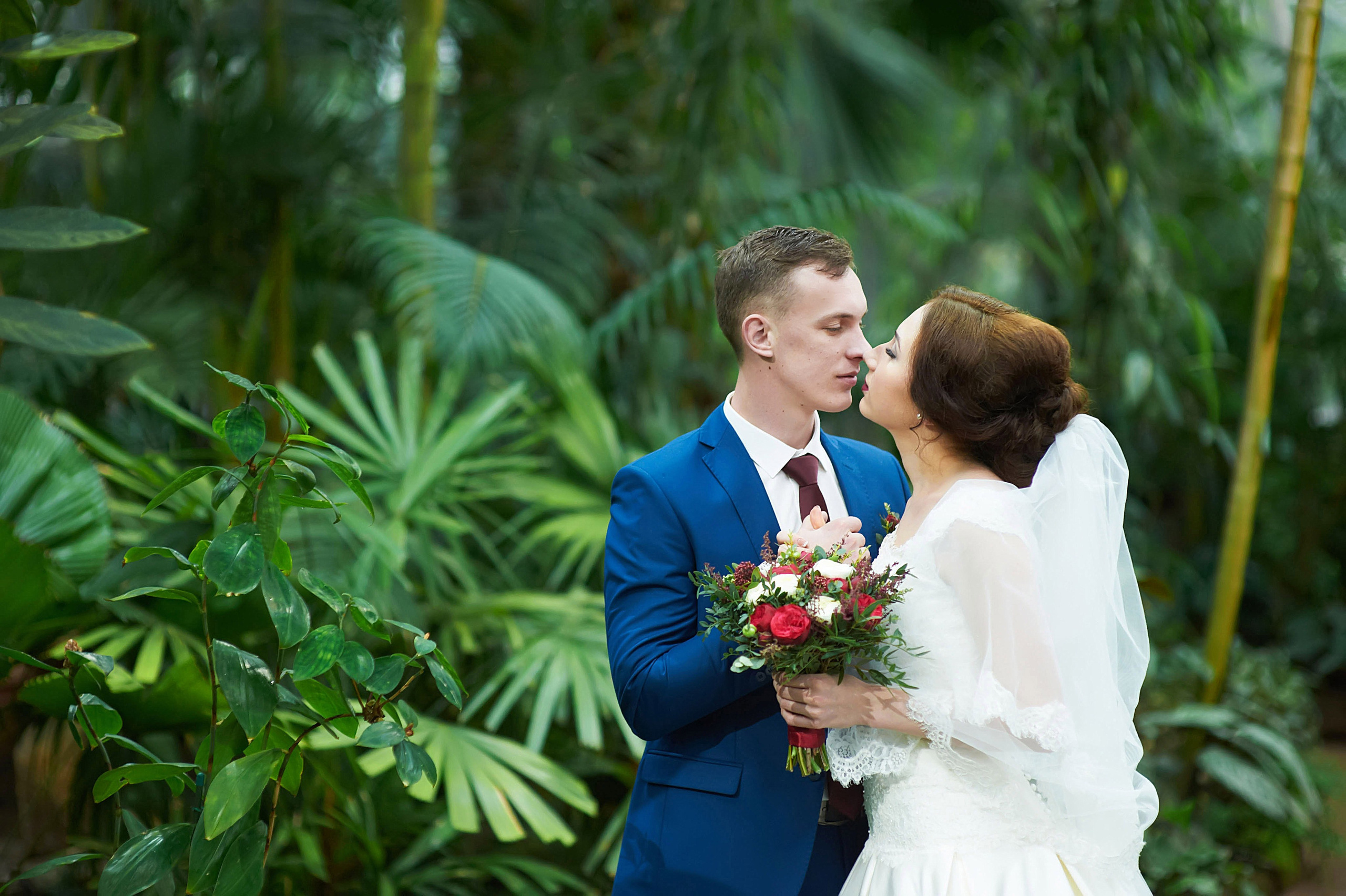 Индира и Дмитрий (свадебная фотосессия в Ботаническом саду и в фотостудии). Портретный, семейный и свадебный фотограф в Санкт-Петербурге и в Пушкине Ширяев Денис