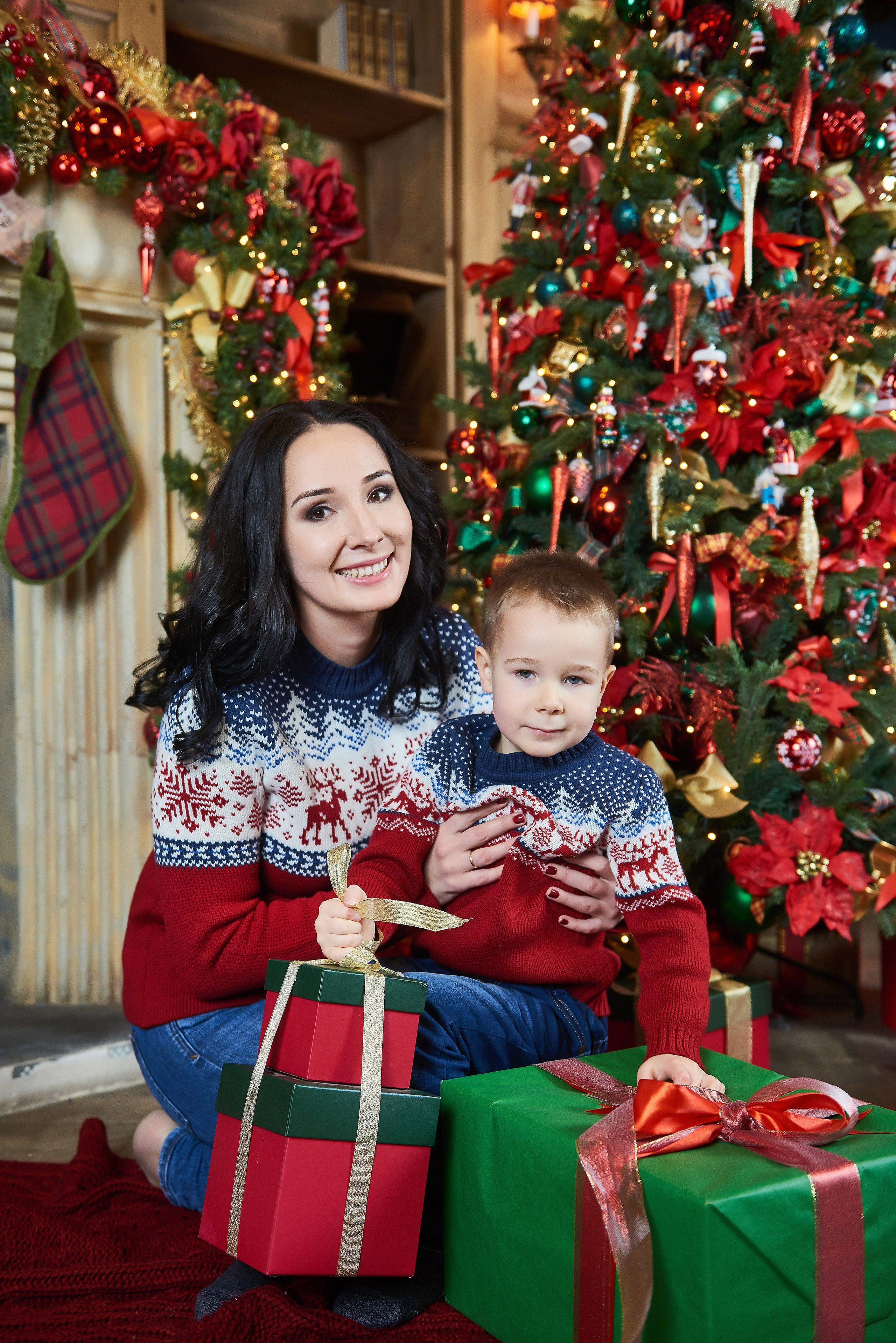 Новогодняя фотосессия в ART-PLACE FAKTURA. Портретный, семейный и свадебный фотограф в Санкт-Петербурге и в Пушкине Ширяев Денис