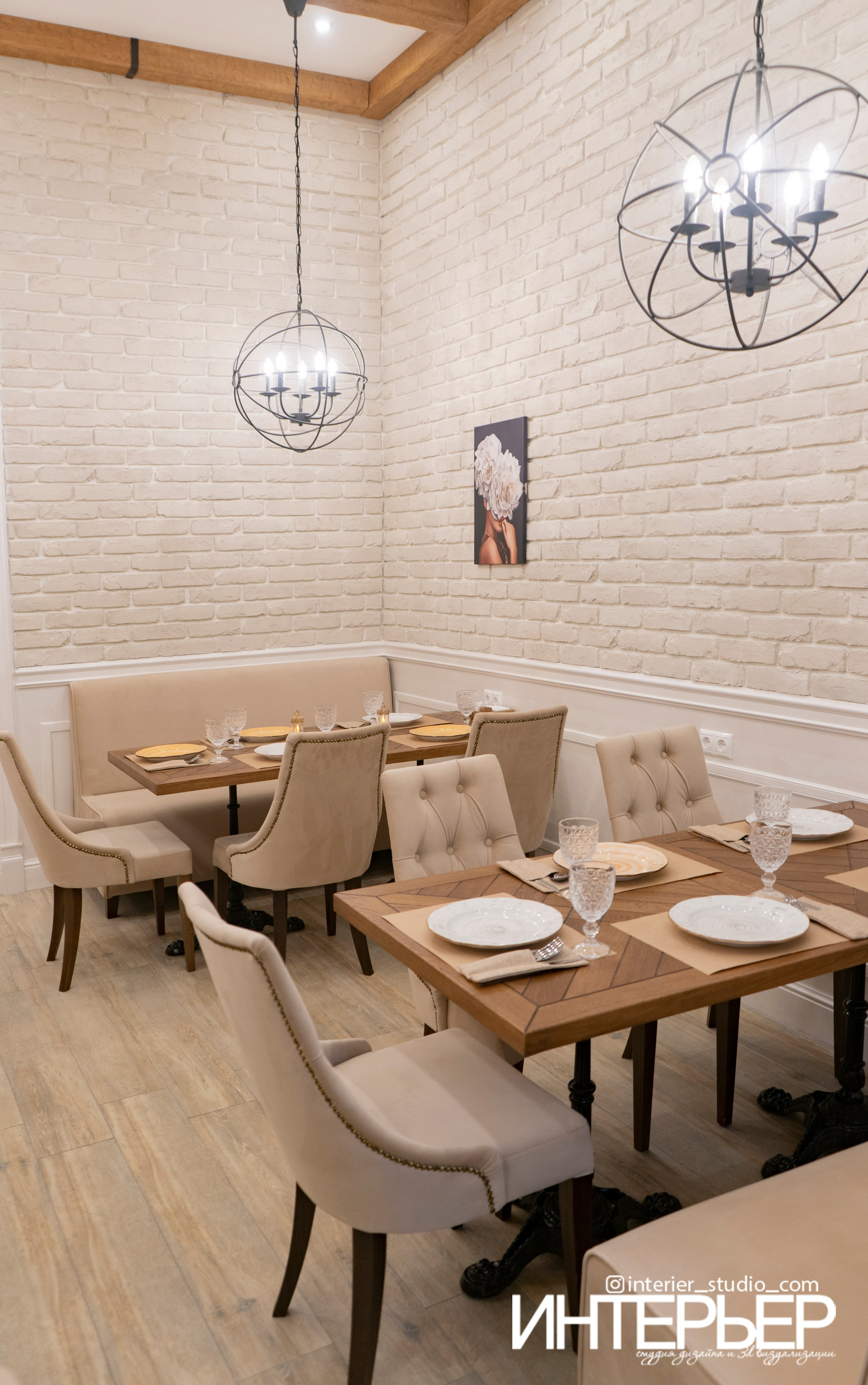 Кафе «Барбарис» г. Кисловодск. Дизайн интерьера, 3D визуализация и 3D моделирование. Создание проектов и чертежей. КМВ: Кисловодск, Пятигорск, Ессентуки и удаленно