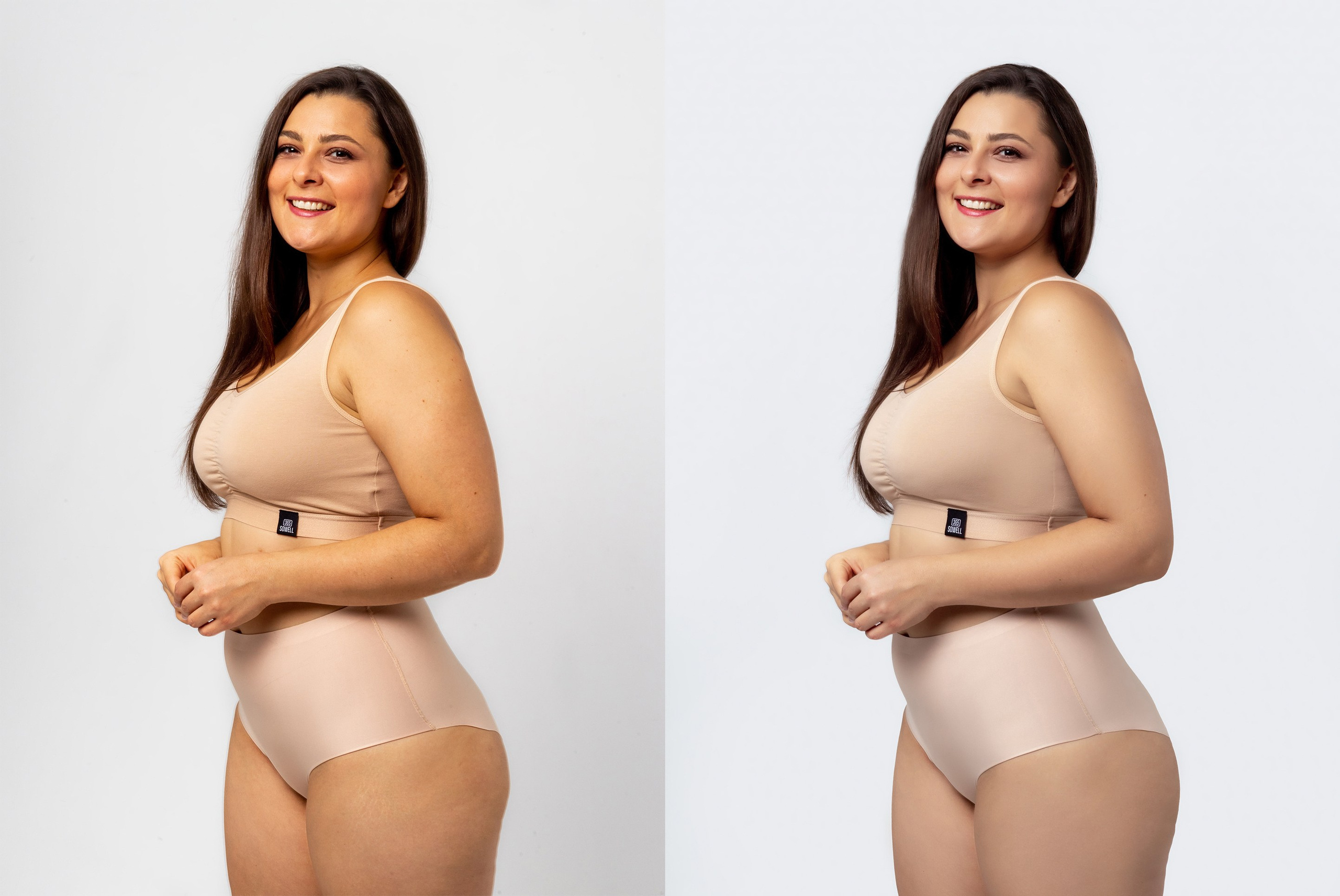 Деликатная обработка портретов для рекламы нижнего белья | Студия SVITHART