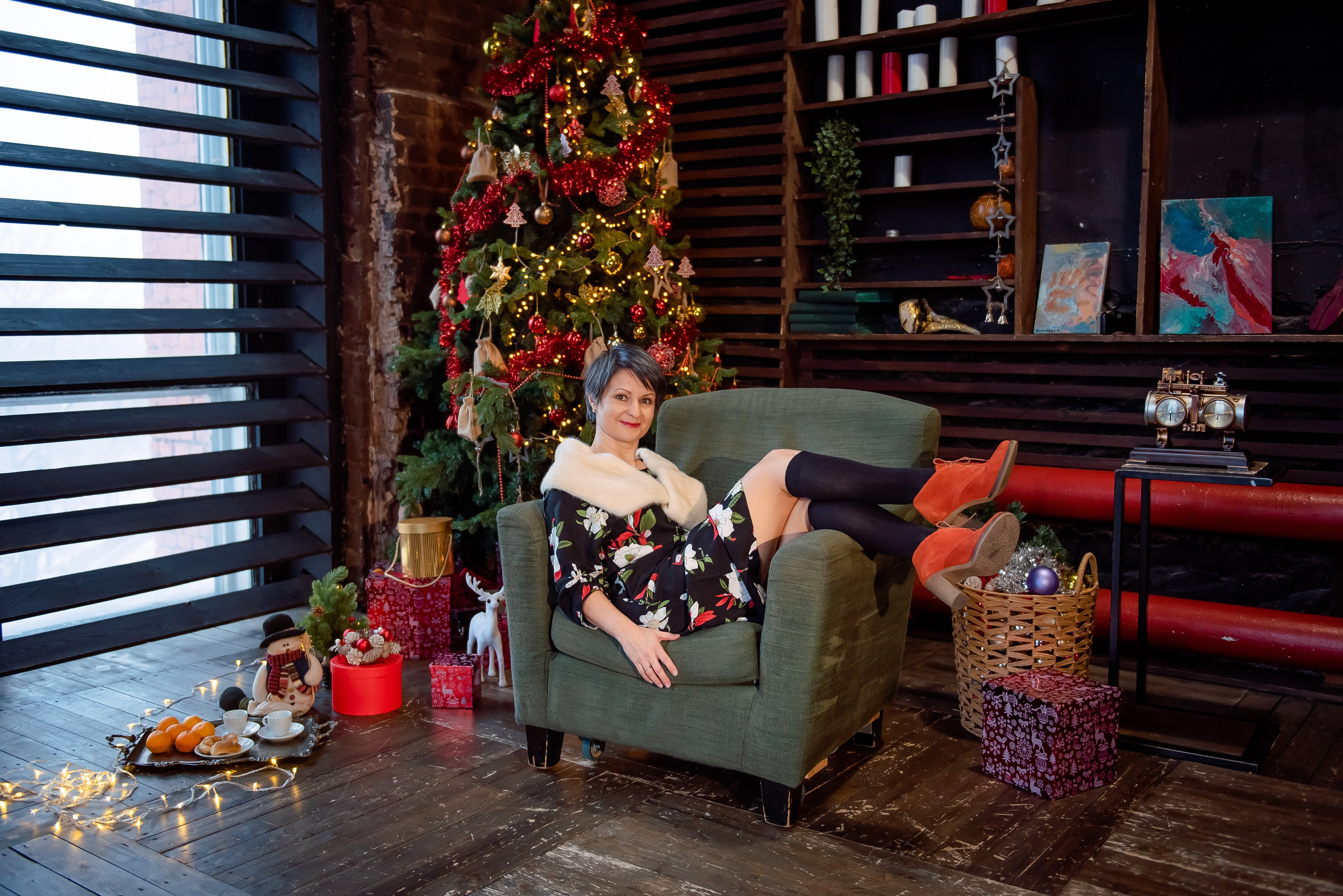 Семейная фотосессия в Wood-studio. Свадебный и семейный фотограф в Москве Юлия Винник