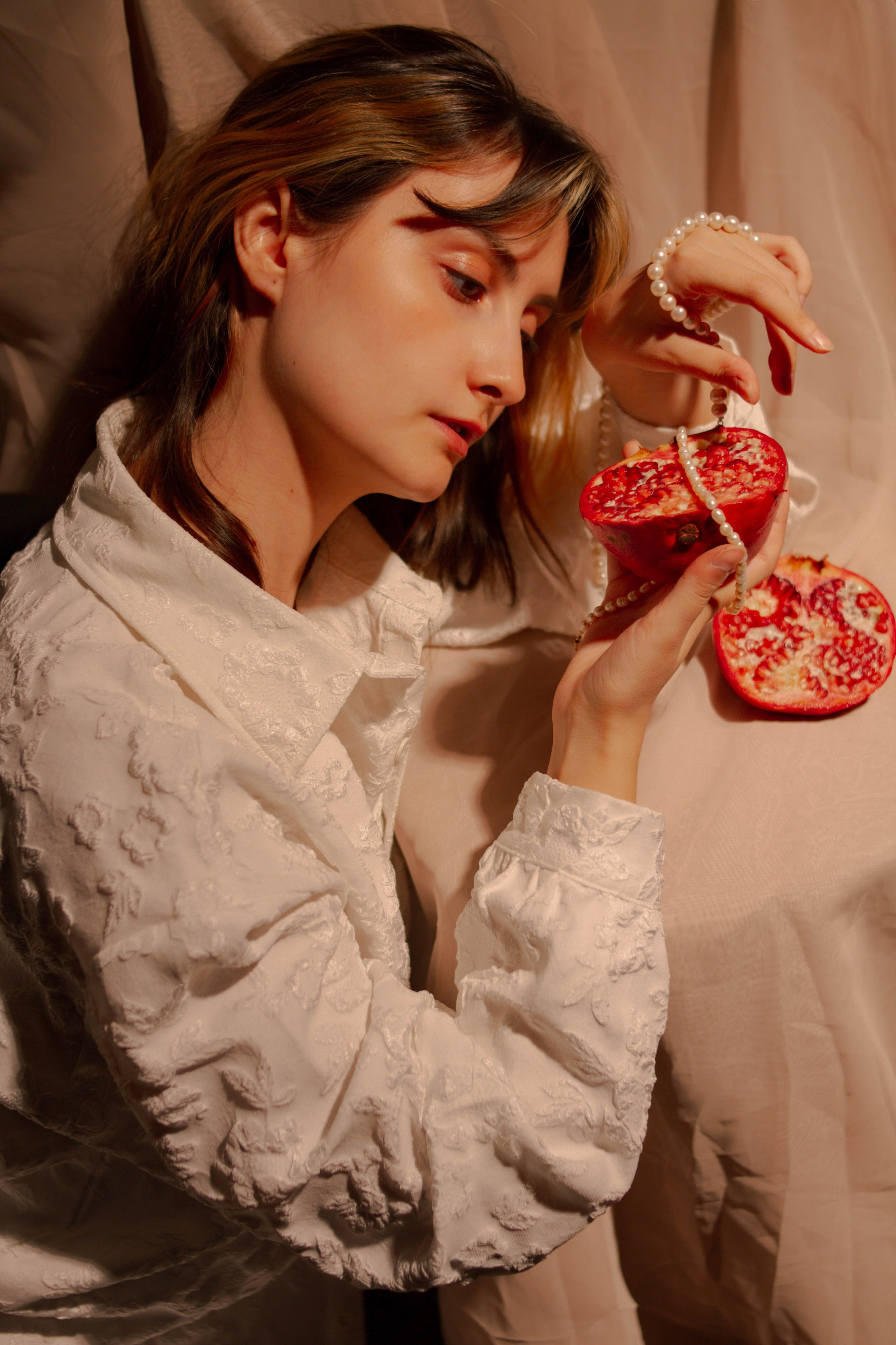 Гранат и жемчуг. Создадим шедевр? Виталина и её фотоискусство