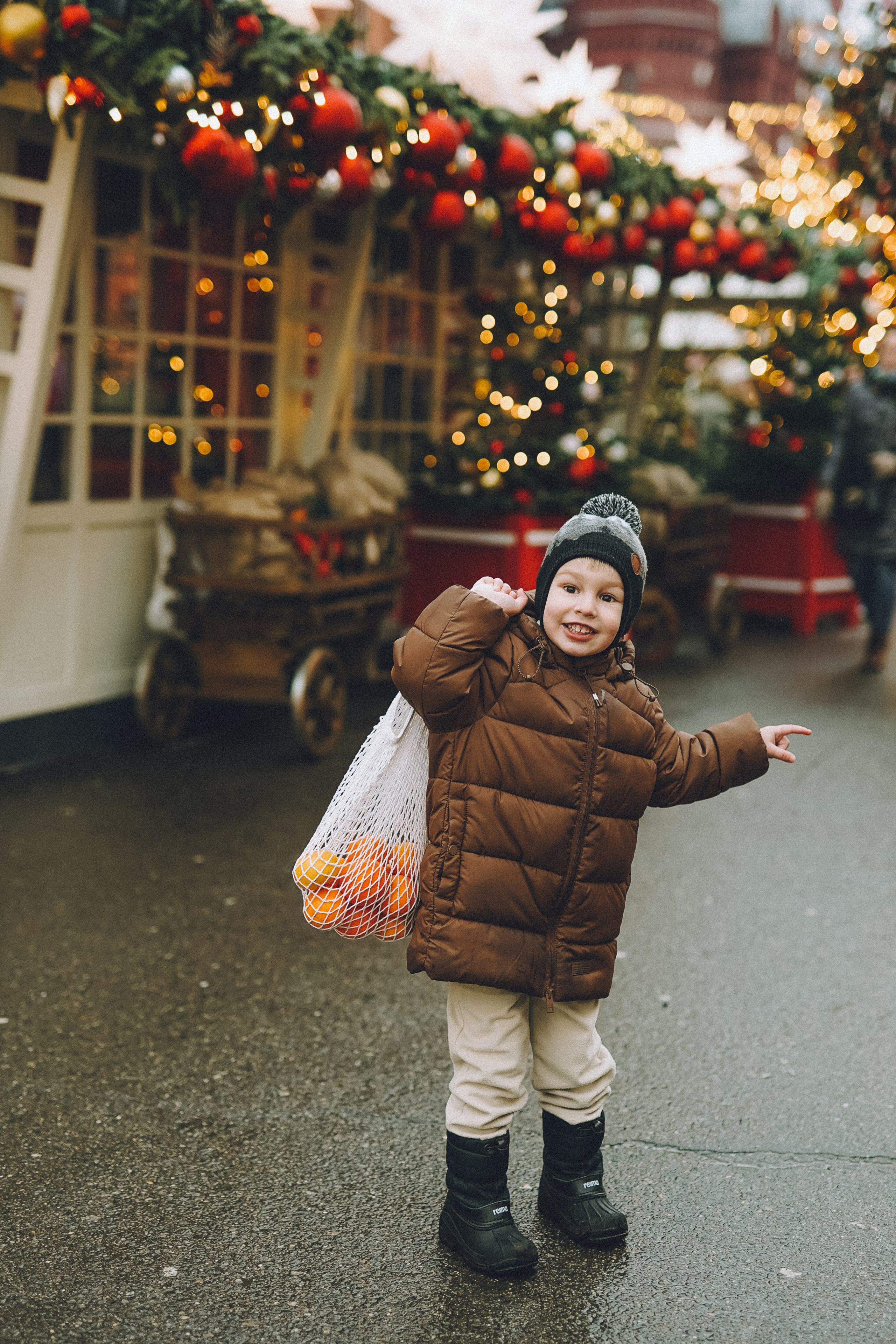 Прогулка по новогодней Москве для Юли, Жени и Вани. Фотограф Наталья Колганова