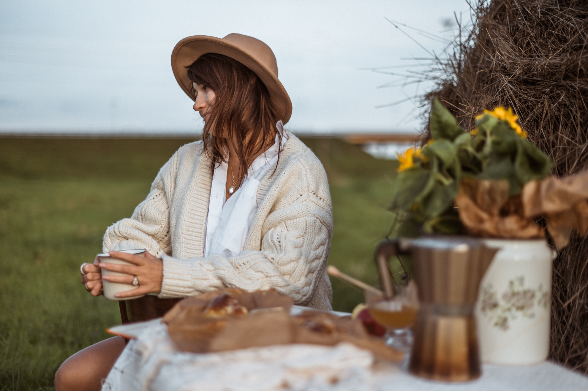 Picknick im Feld. Hochzeitsfotografin Leipzig Dresden