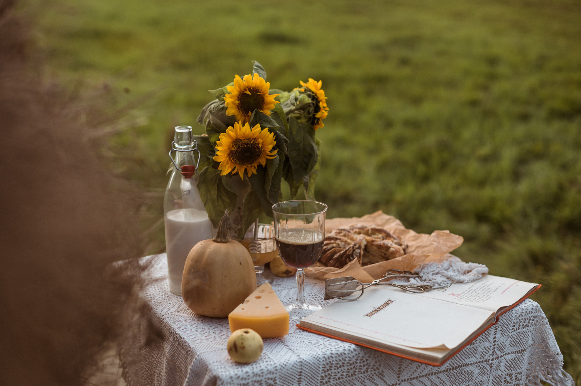 Picknick im Feld. Hochzeitsfotografin Leipzig Dresden