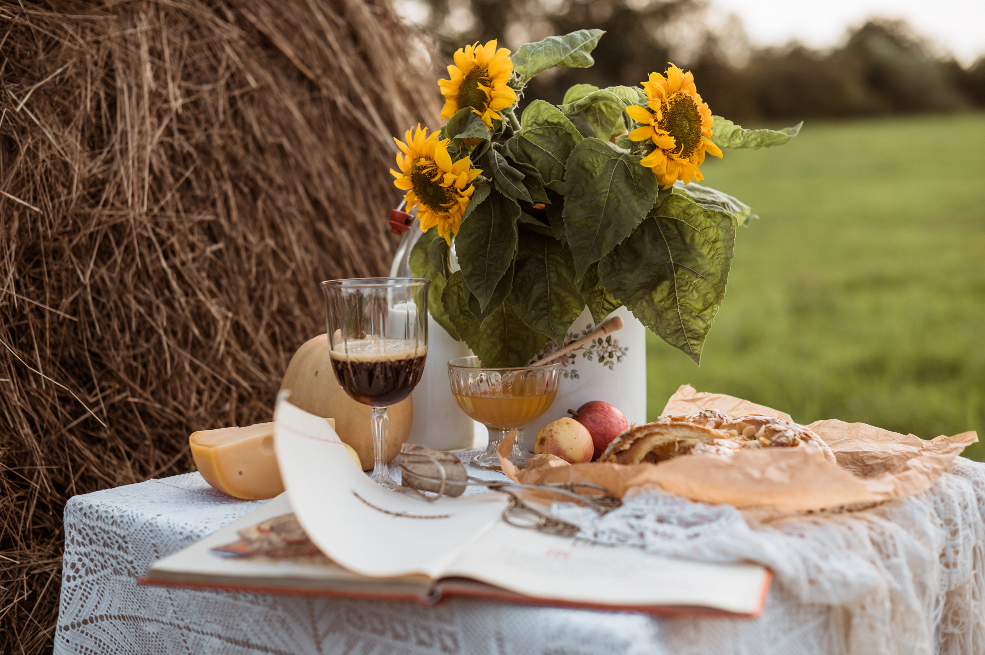 Picknick im Feld. Hochzeitsfotografin Leipzig Dresden