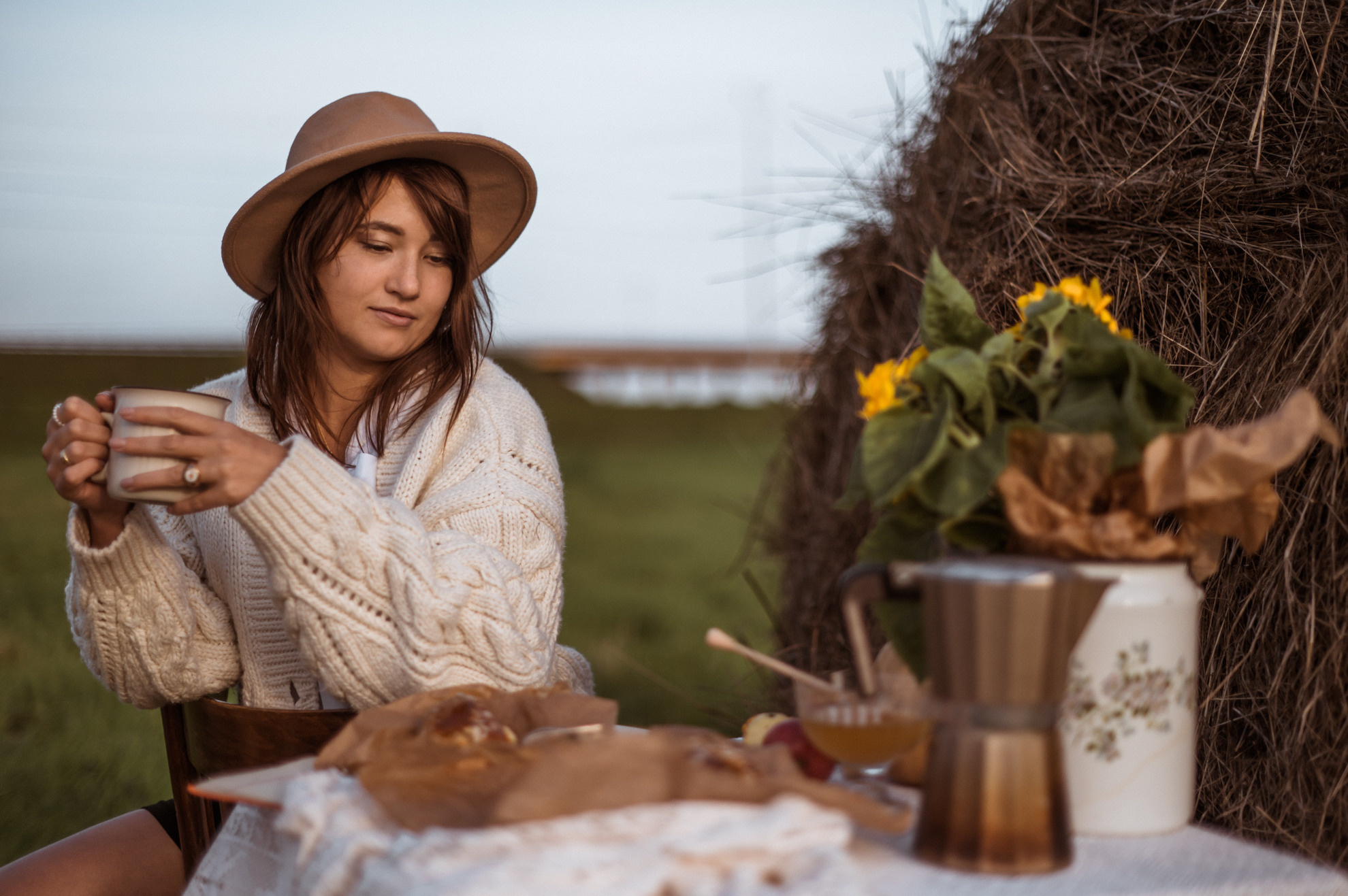 Picknick im Feld. Hochzeitsfotografin Leipzig Dresden