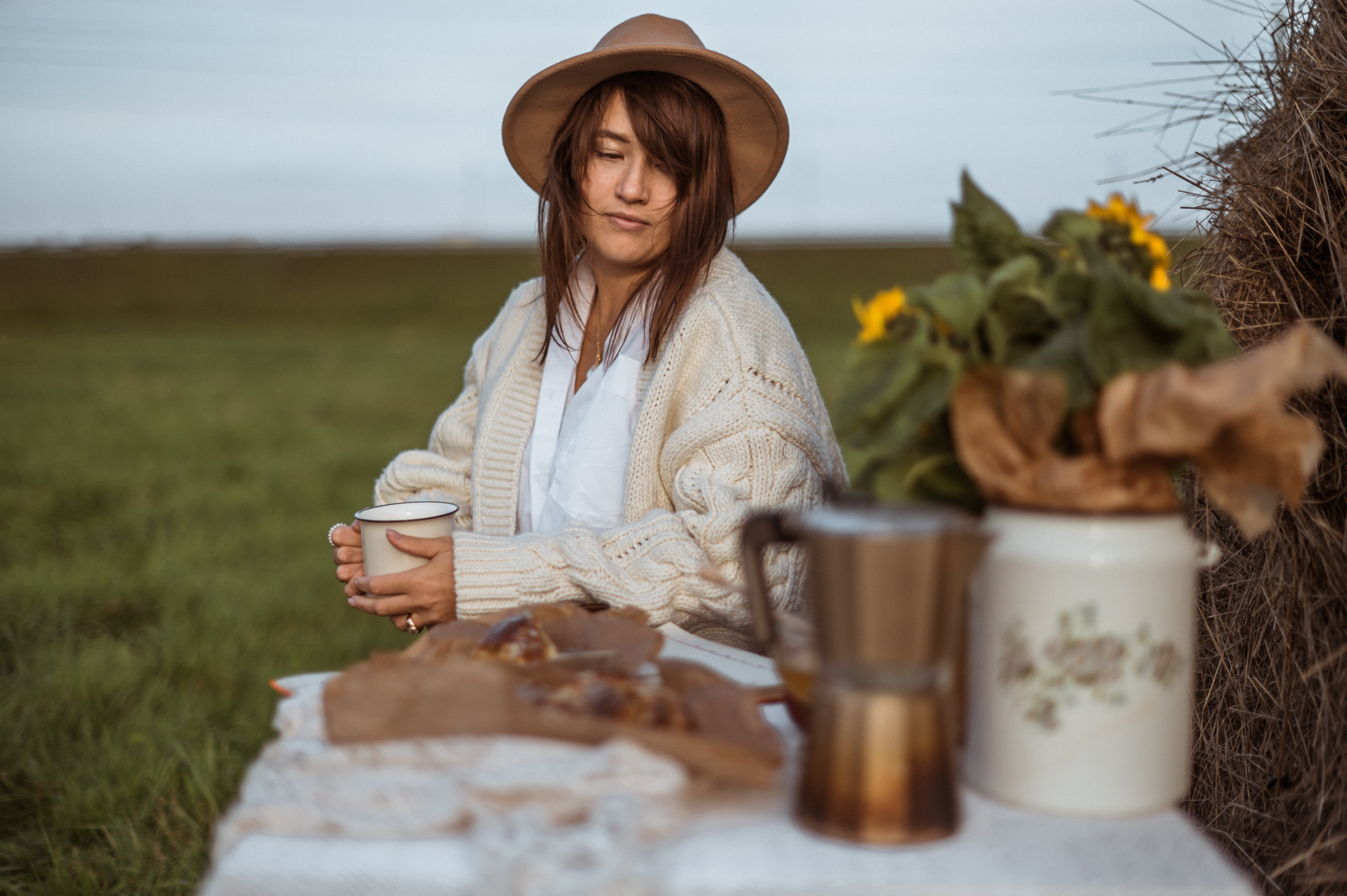 Picknick im Feld. Hochzeitsfotografin Leipzig Dresden
