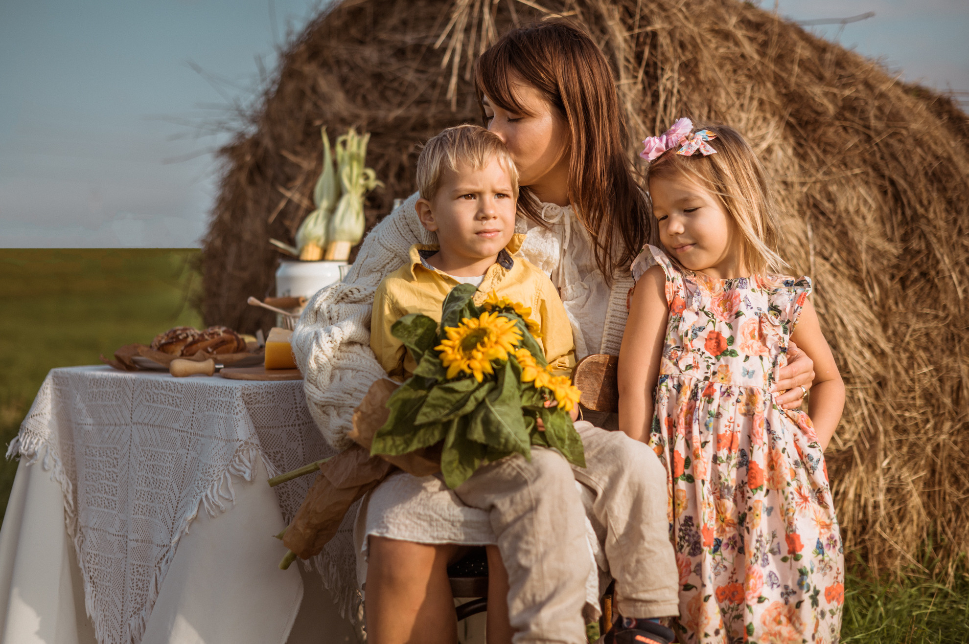 Picknick im Feld. Hochzeitsfotografin Leipzig Dresden