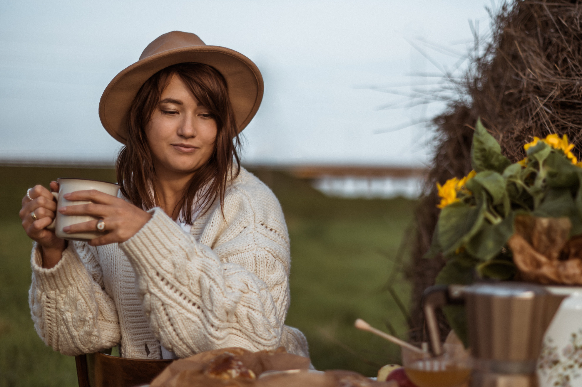 Picknick im Feld. Hochzeitsfotografin Leipzig Dresden
