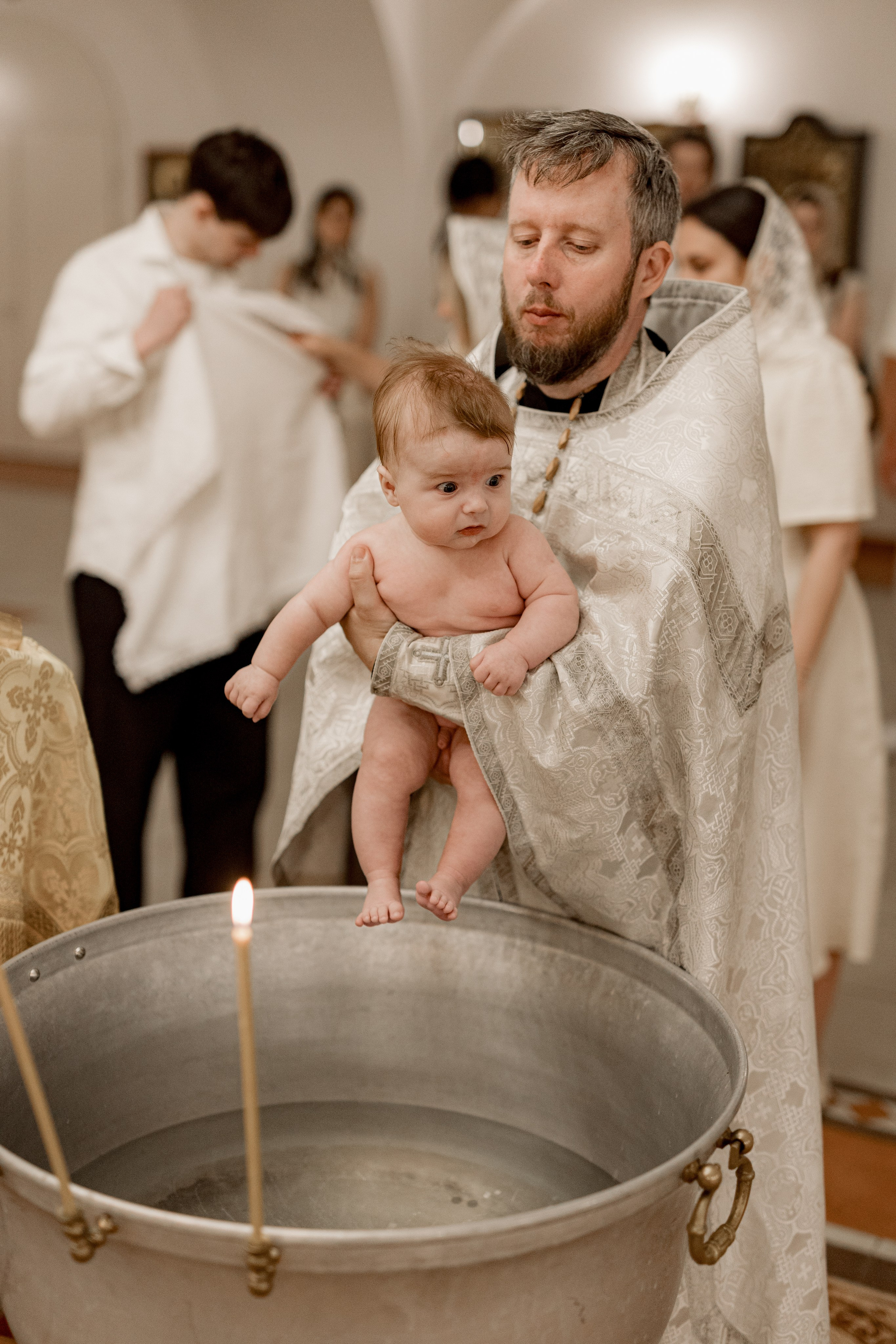 Таинство Крещения Саши. Фотограф новорождённых Newborn Москва