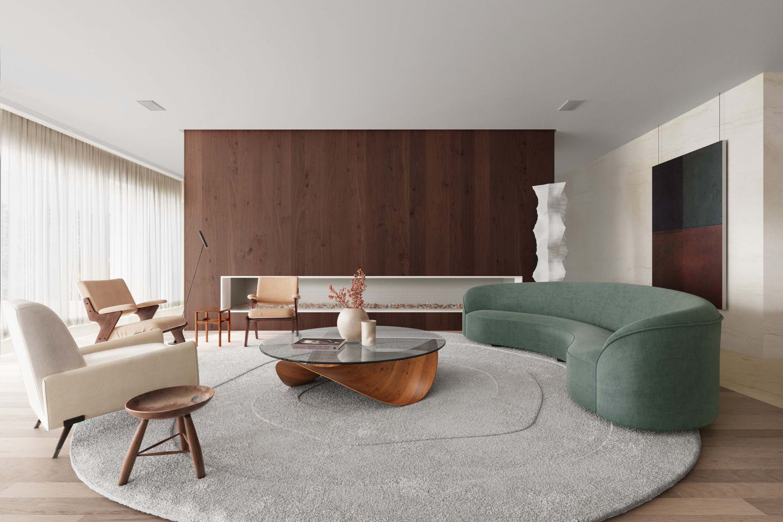 Casa Caburi house/ Architech office. Rendering from foto