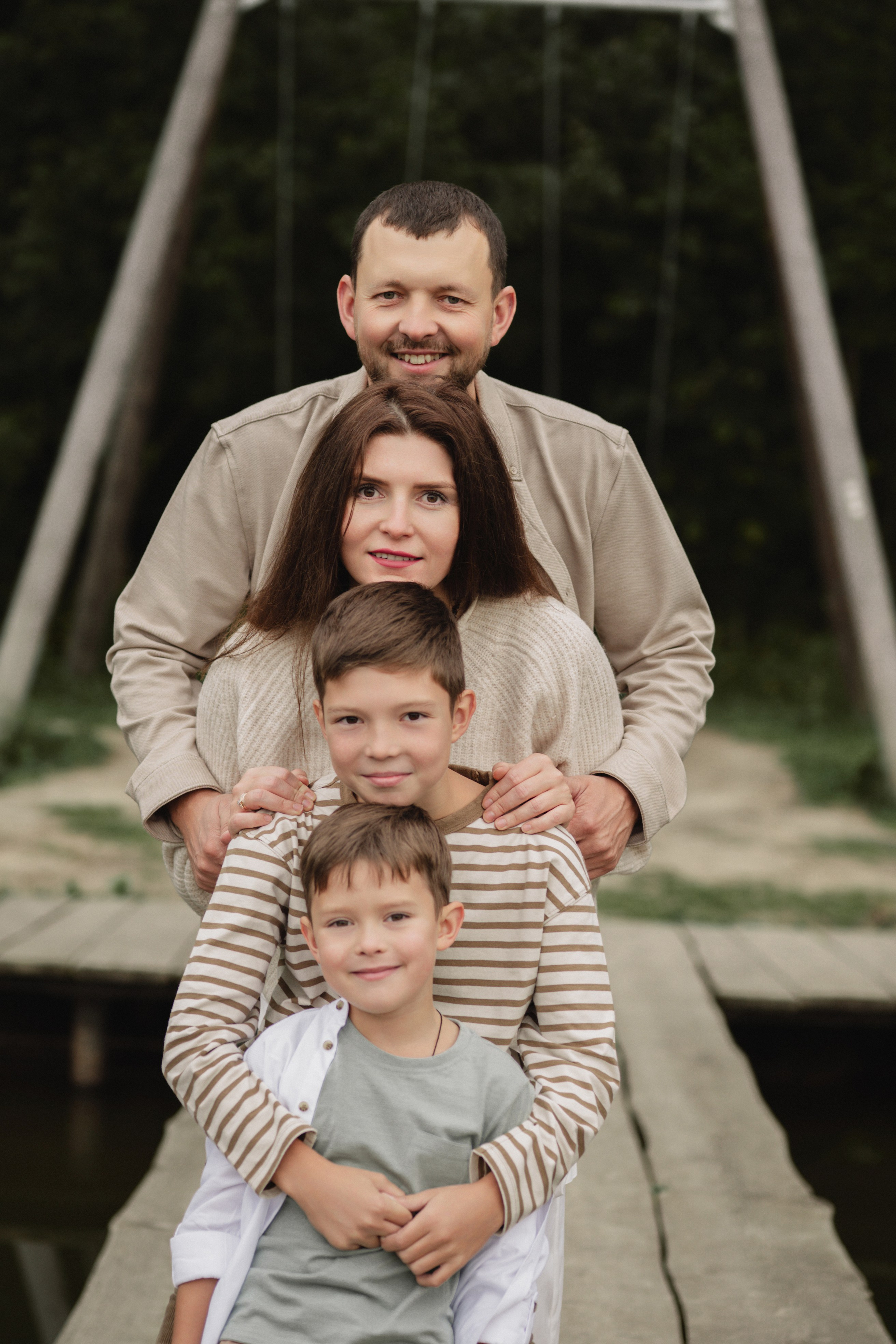 Светлана и Олег с сыновьями