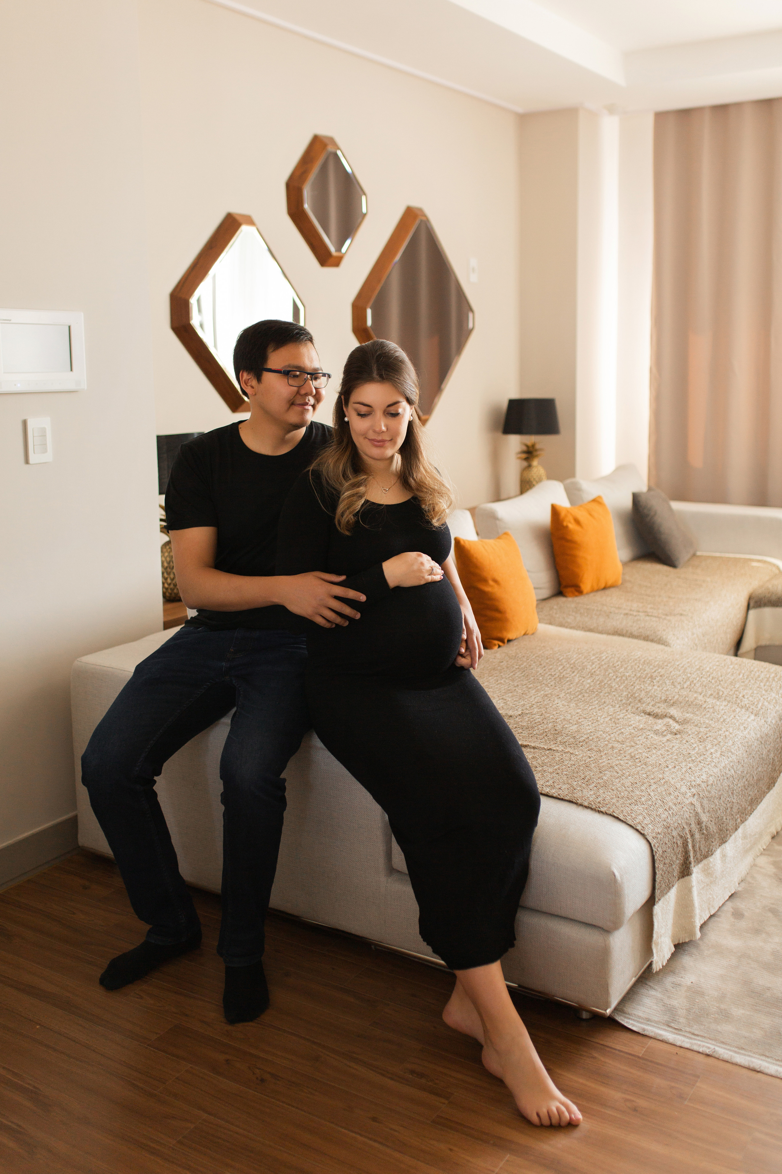 Милена и Чингиз. Домашняя серия. Семейный фотограф в Каневской Епифанова Ольга