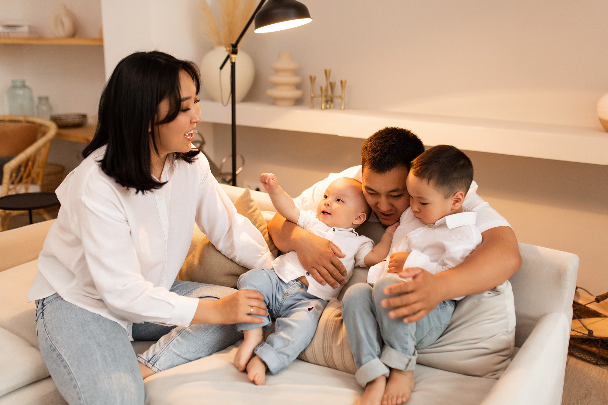 Семейная фотосессия в фотостудии. Семейный фотограф в Каневской Епифанова Ольга