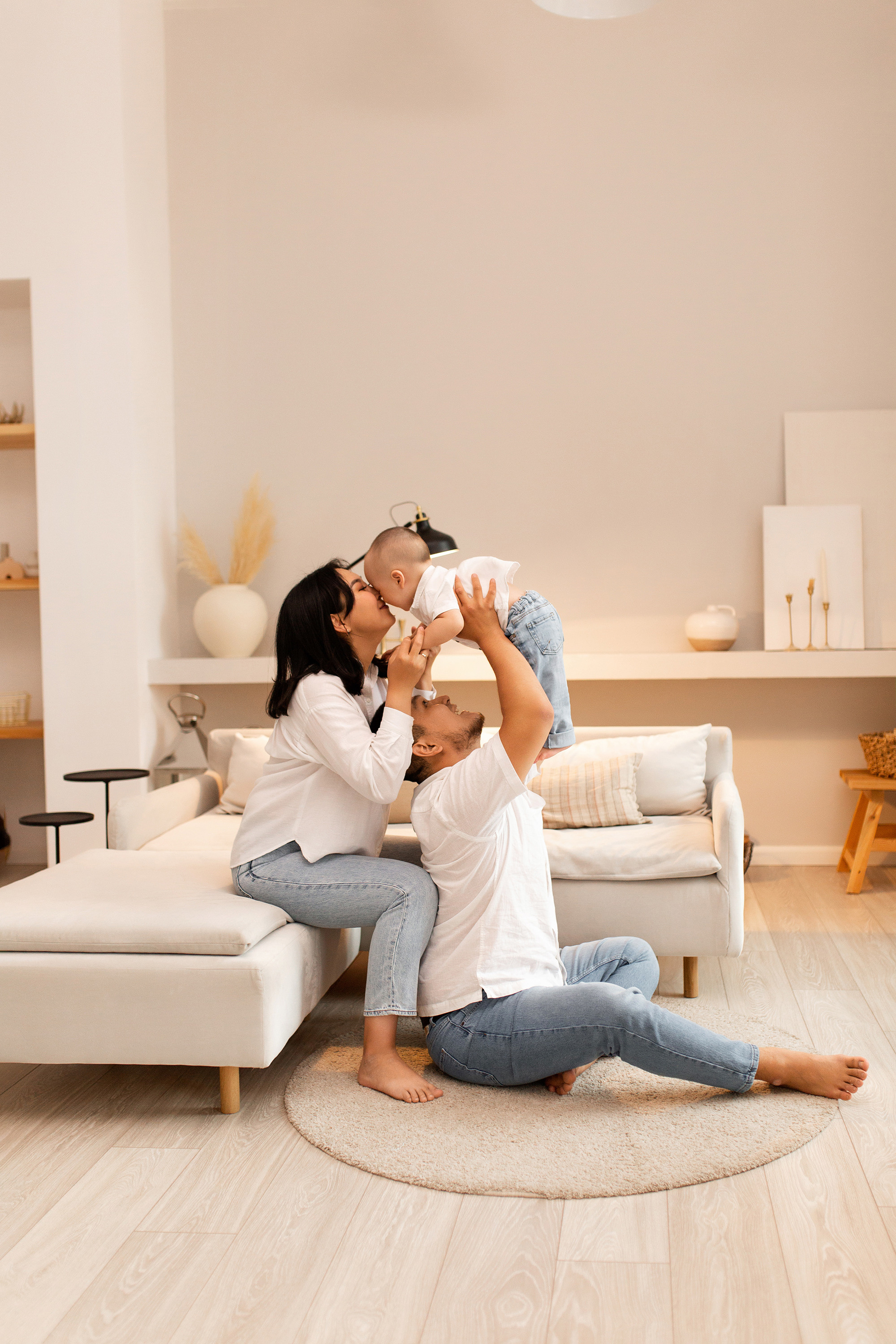 Семейная фотосессия в фотостудии. Семейный фотограф в Каневской Епифанова Ольга