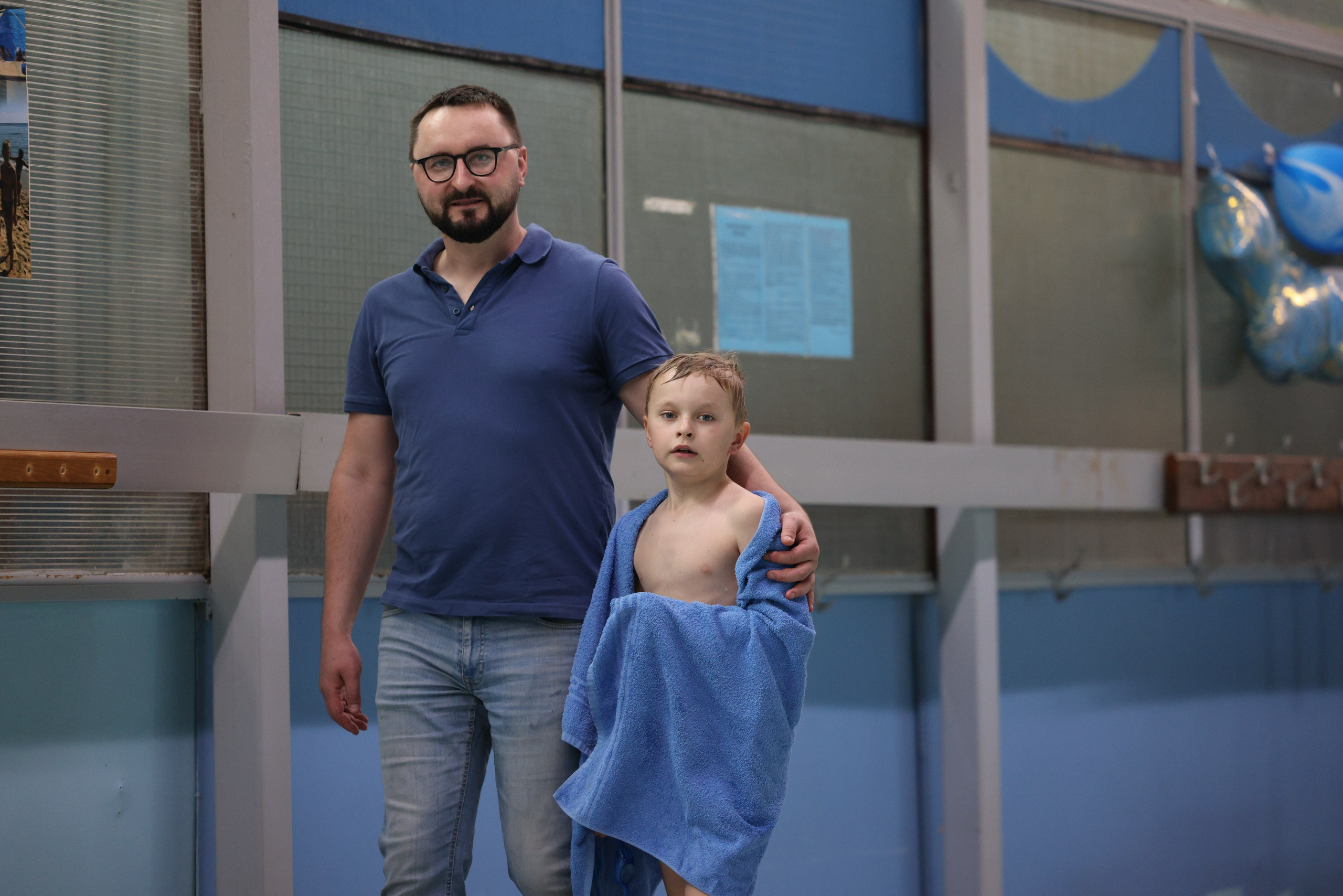 Веселый дельфин. Плавание. Дети 8-9 лет. Фотограф Александр Заломаев