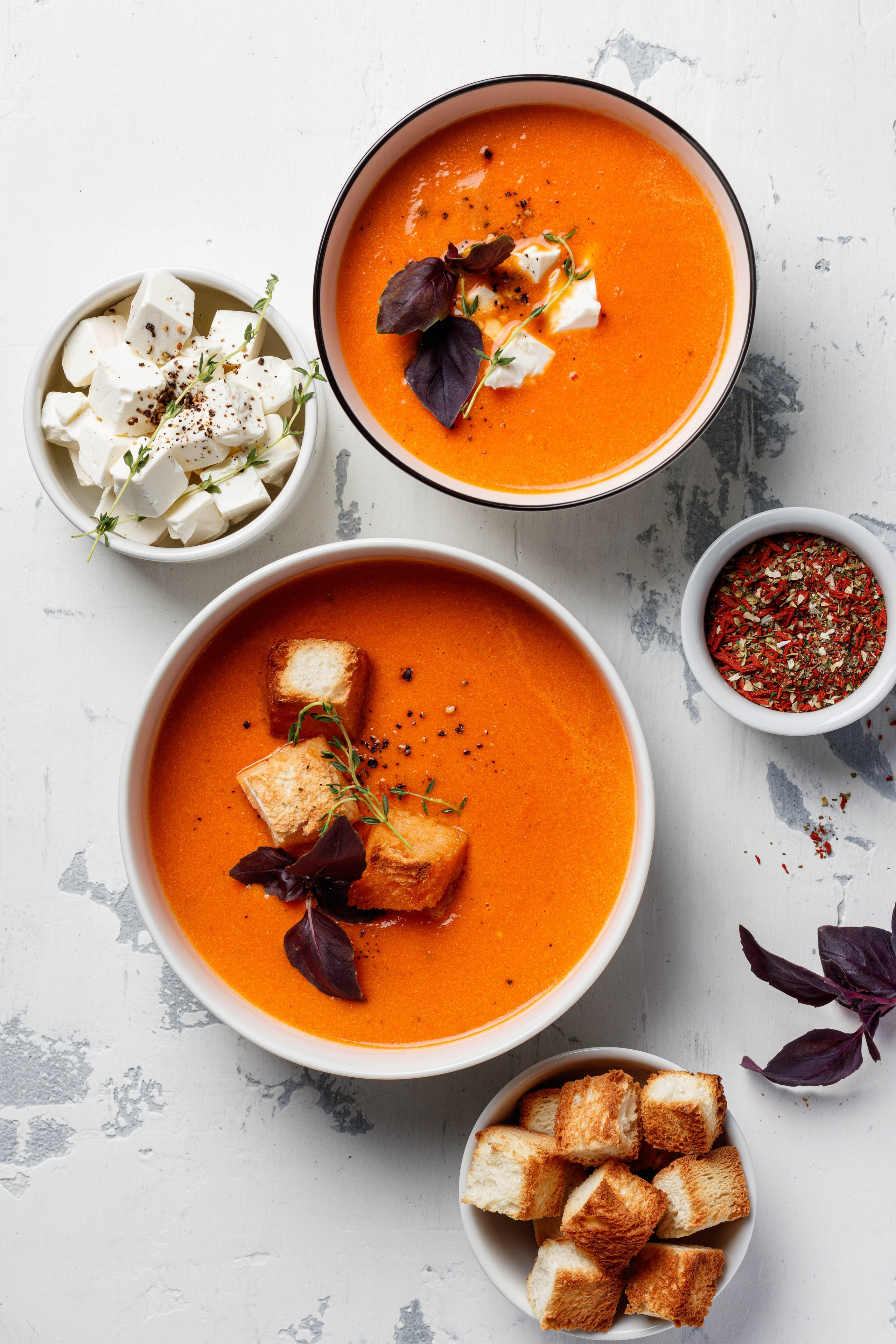 Томатный суп с фетой. Ольга Кирсанова фуд-фотограф, фуд-стилист, Москва