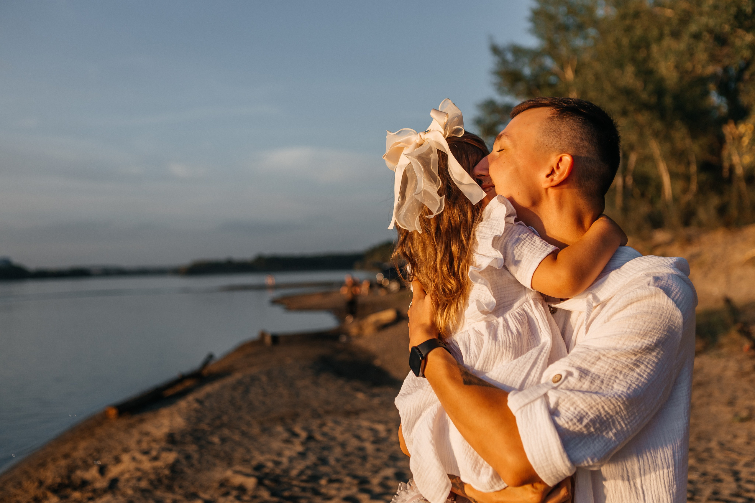 Семейная фотосессия на закате. Дарья Белякова. Свадебный, детский и семейный фотограф в городе Бийск
