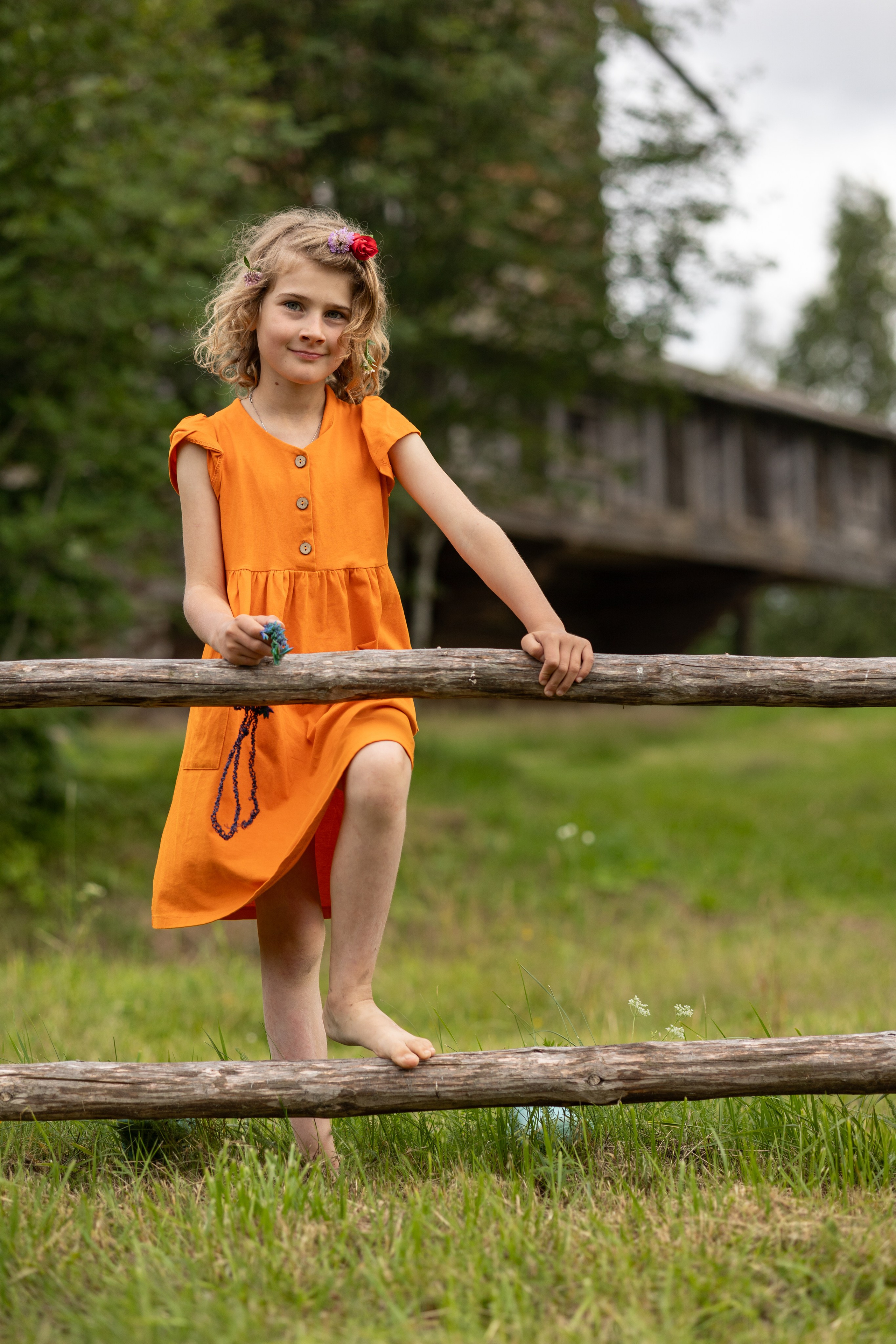 Стильная фотосессия на природе.