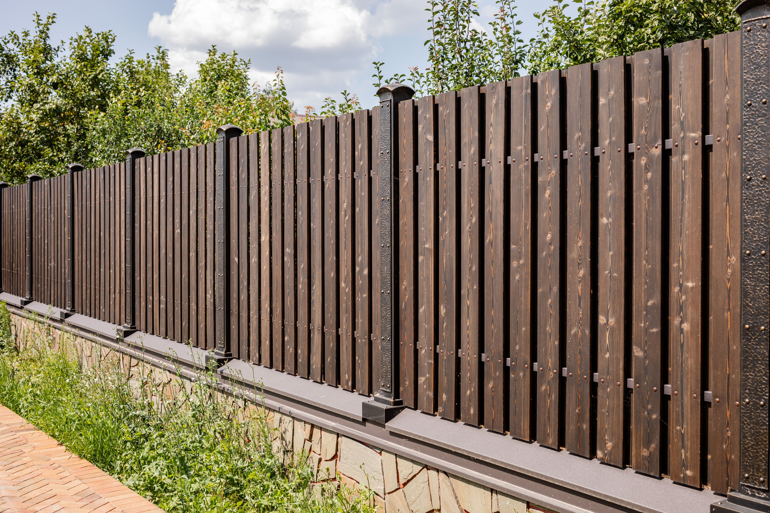 Забор в стиле Лофт