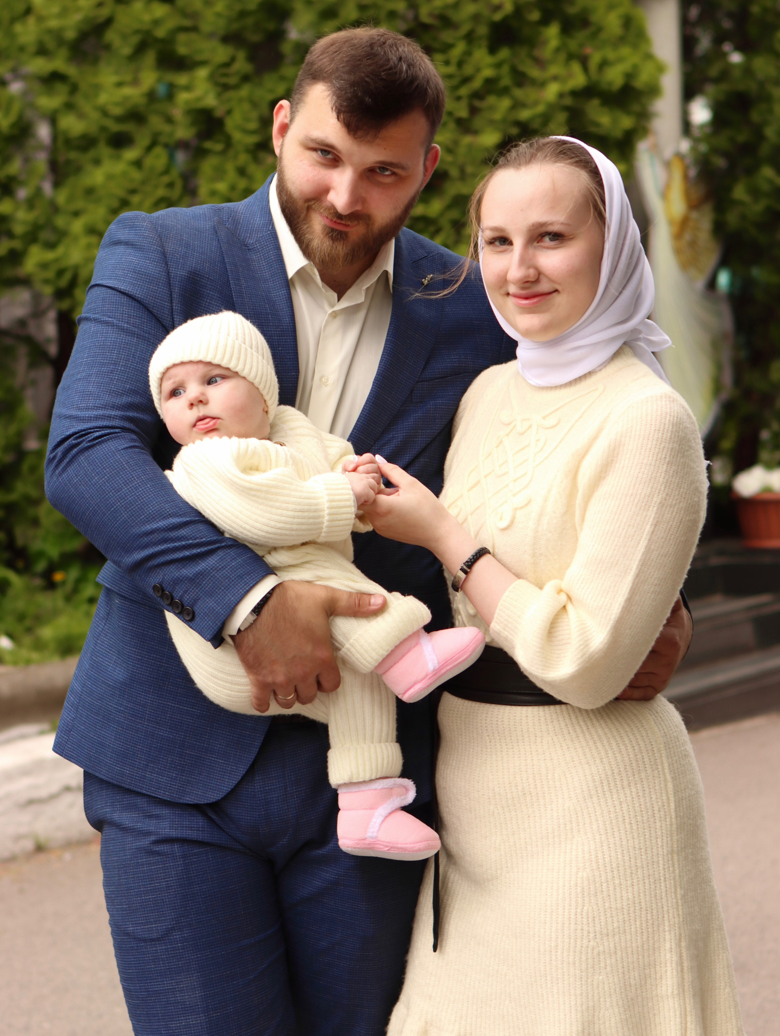 Анастасия и Вадим — крещение Виктории. Фотограф в Курске Смирнов Евгений