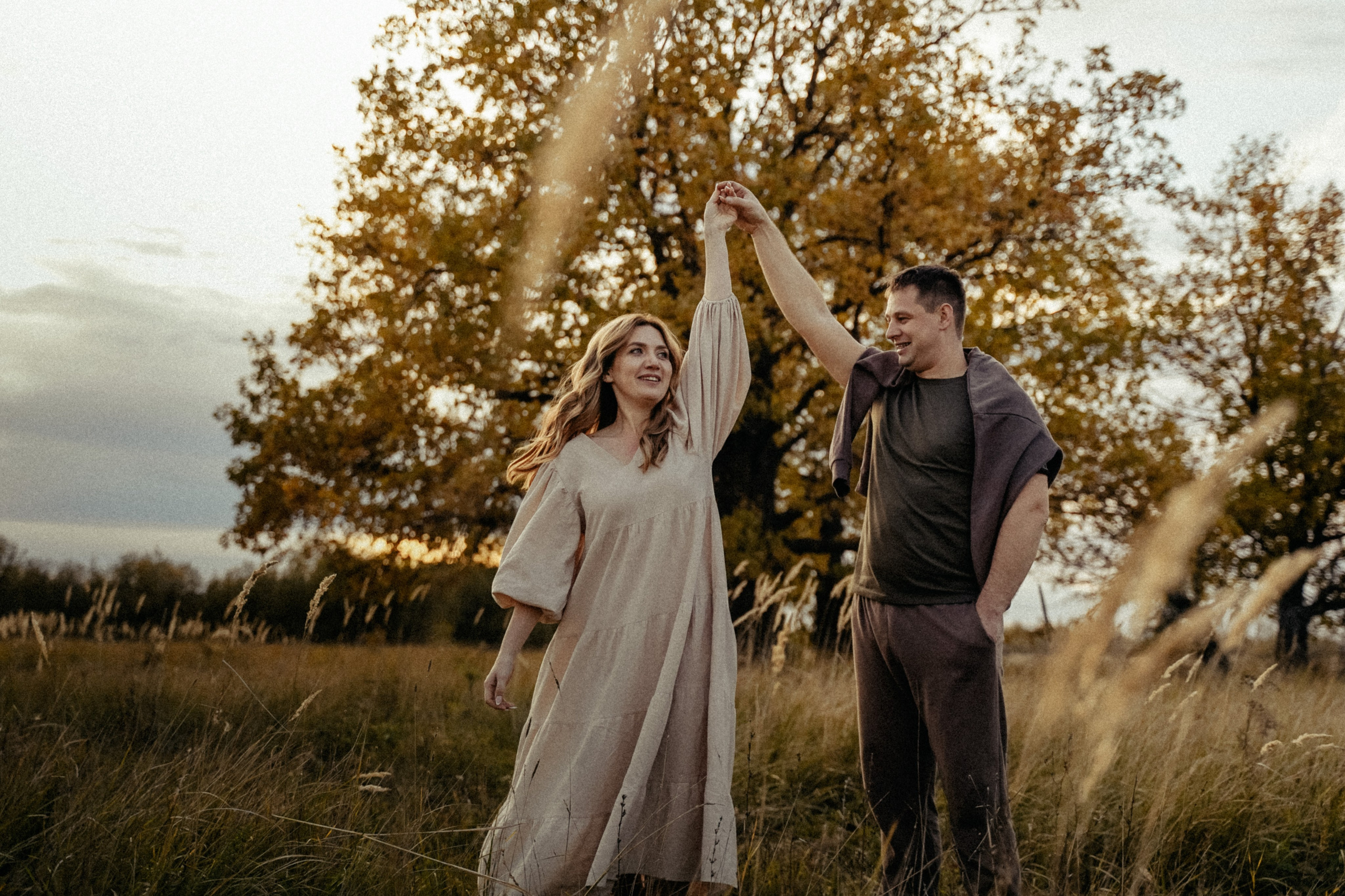 Семья на природе