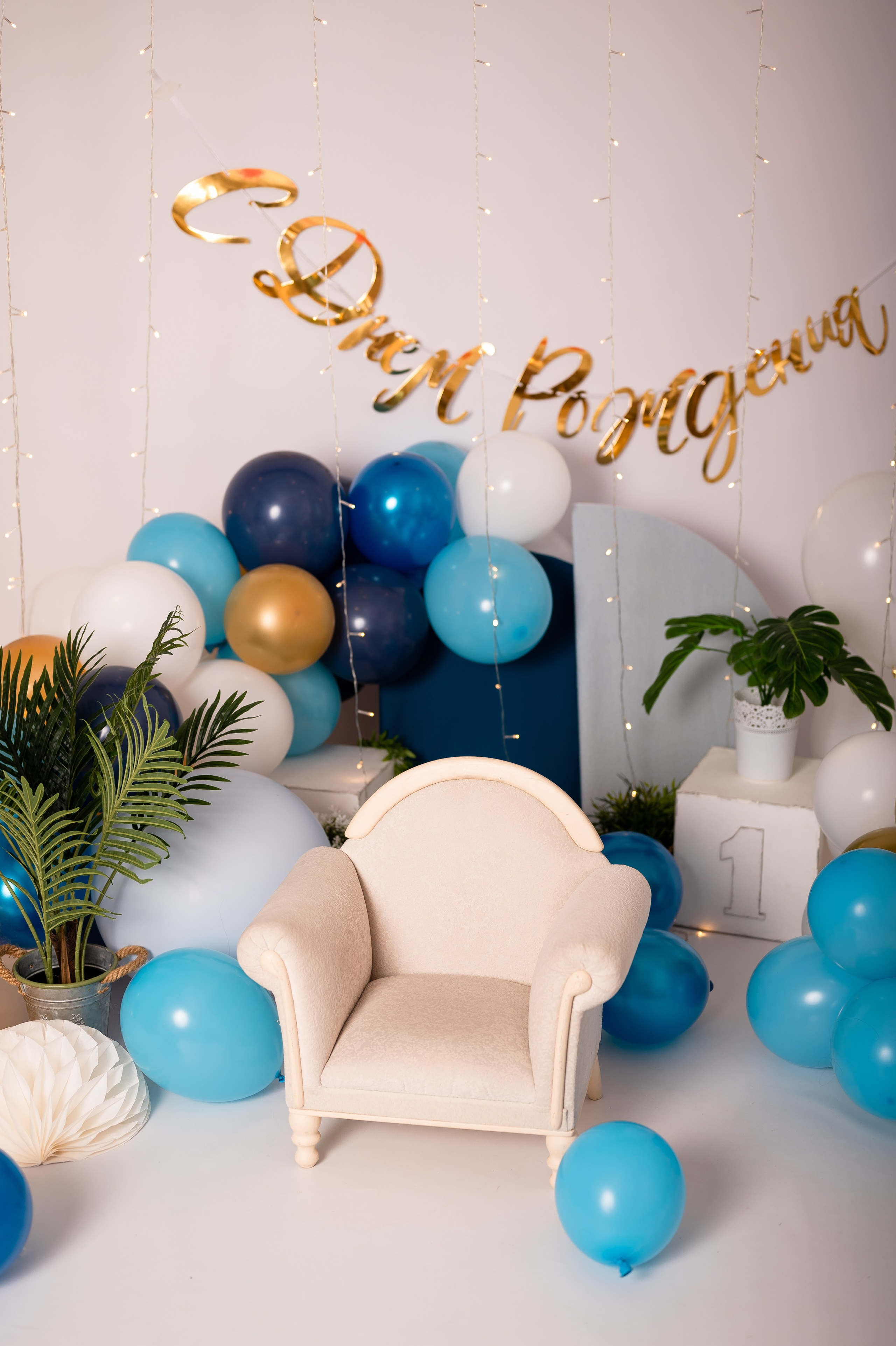 Декоры на Первые годики. Детский и семейный фотограф в Красноярске. Фотосессии новорожденных малышей до 1 месяца