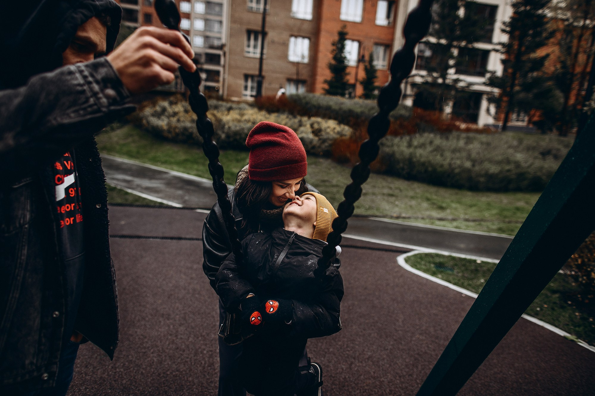 Семейная стрит фотография 