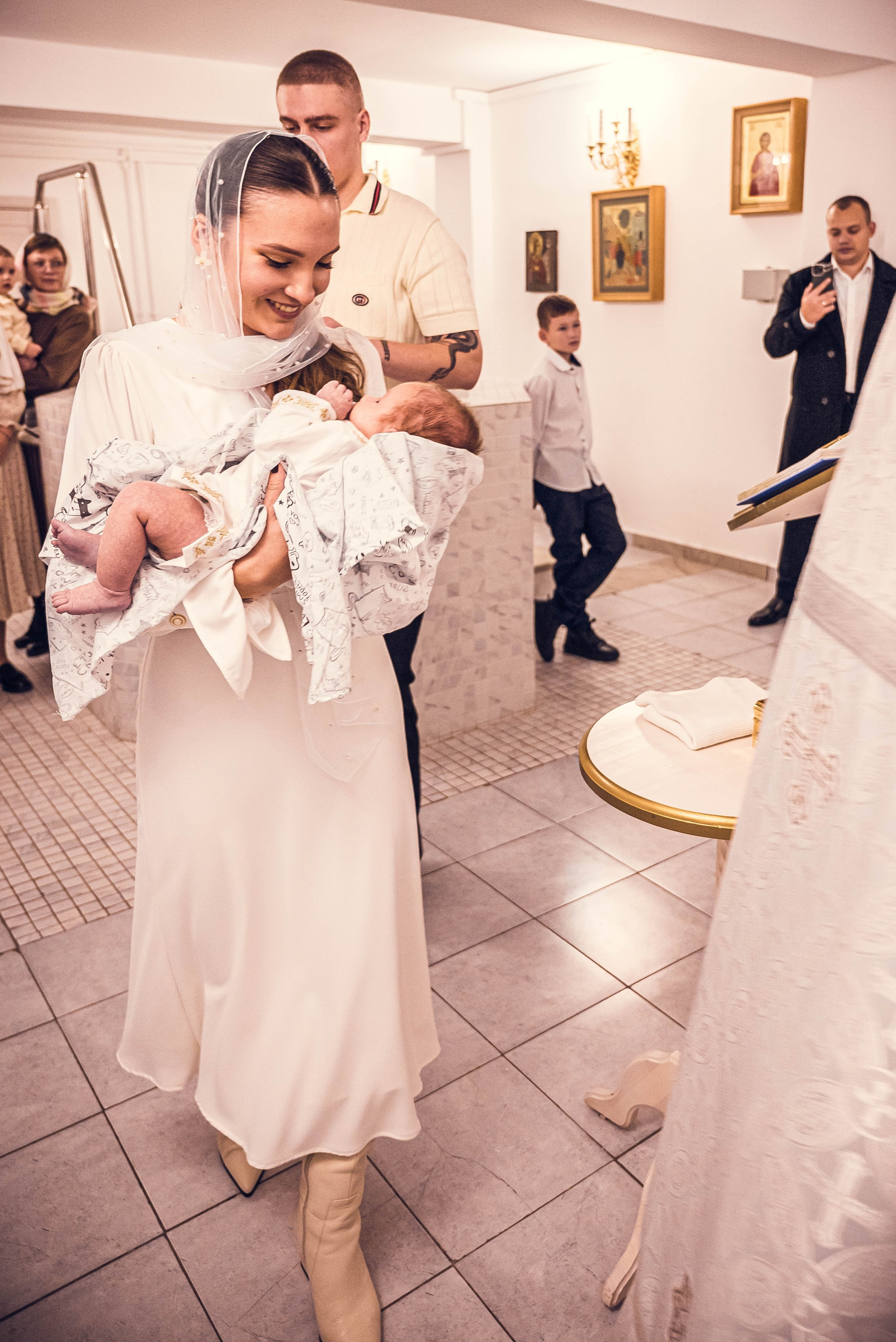 Крещение Мирона. Семейный и детский фотограф Москва