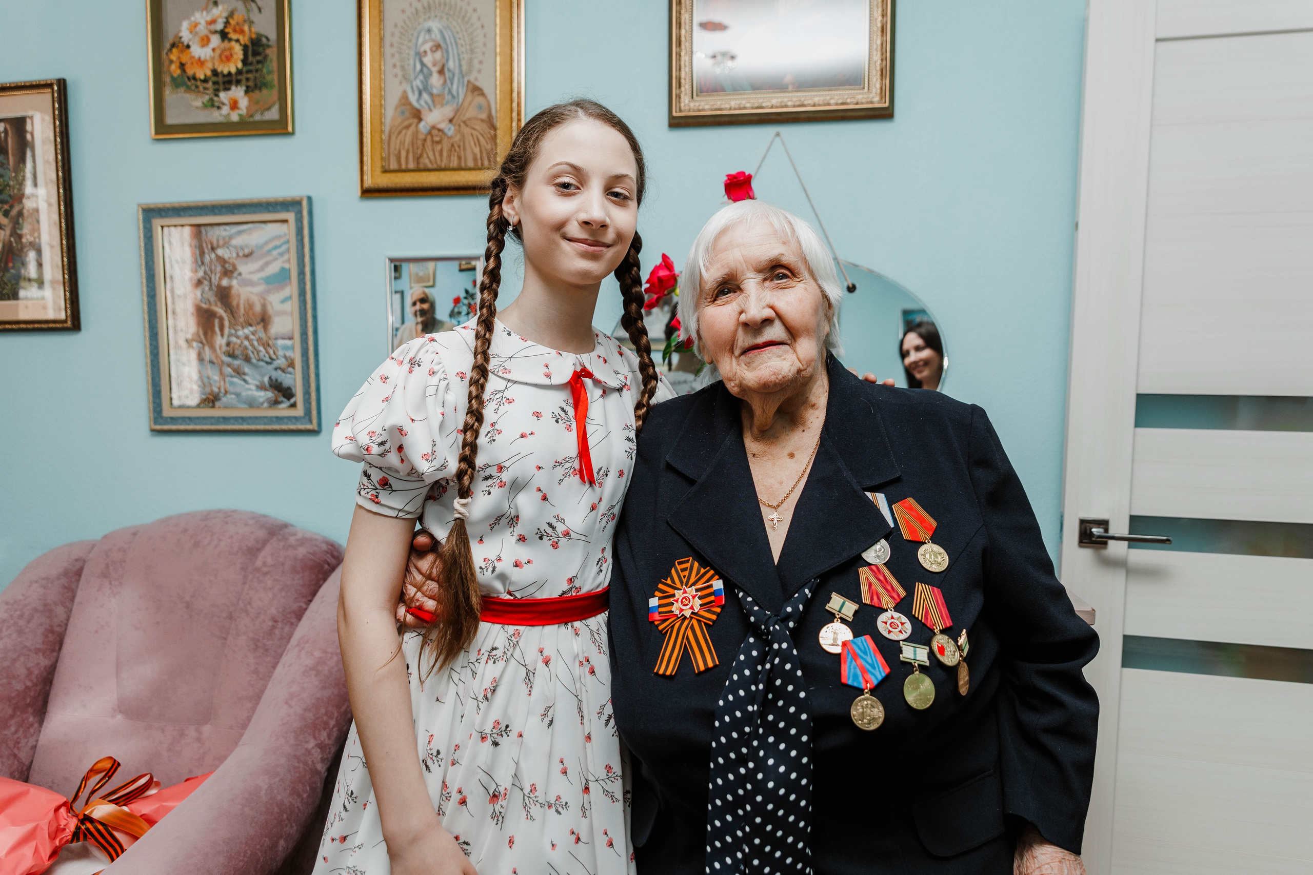 ПОЗДРАВЛЕНИЕ ВЕТЕРАНОВ ВЕЛИКОЙ ОТЕЧЕСТВЕННОЙ ВОЙНЫ. РЕПОРТАЖНЫЙ ФОТОГРАФ НИЖНИЙ НОВГОРОД Игнатьева Виктория