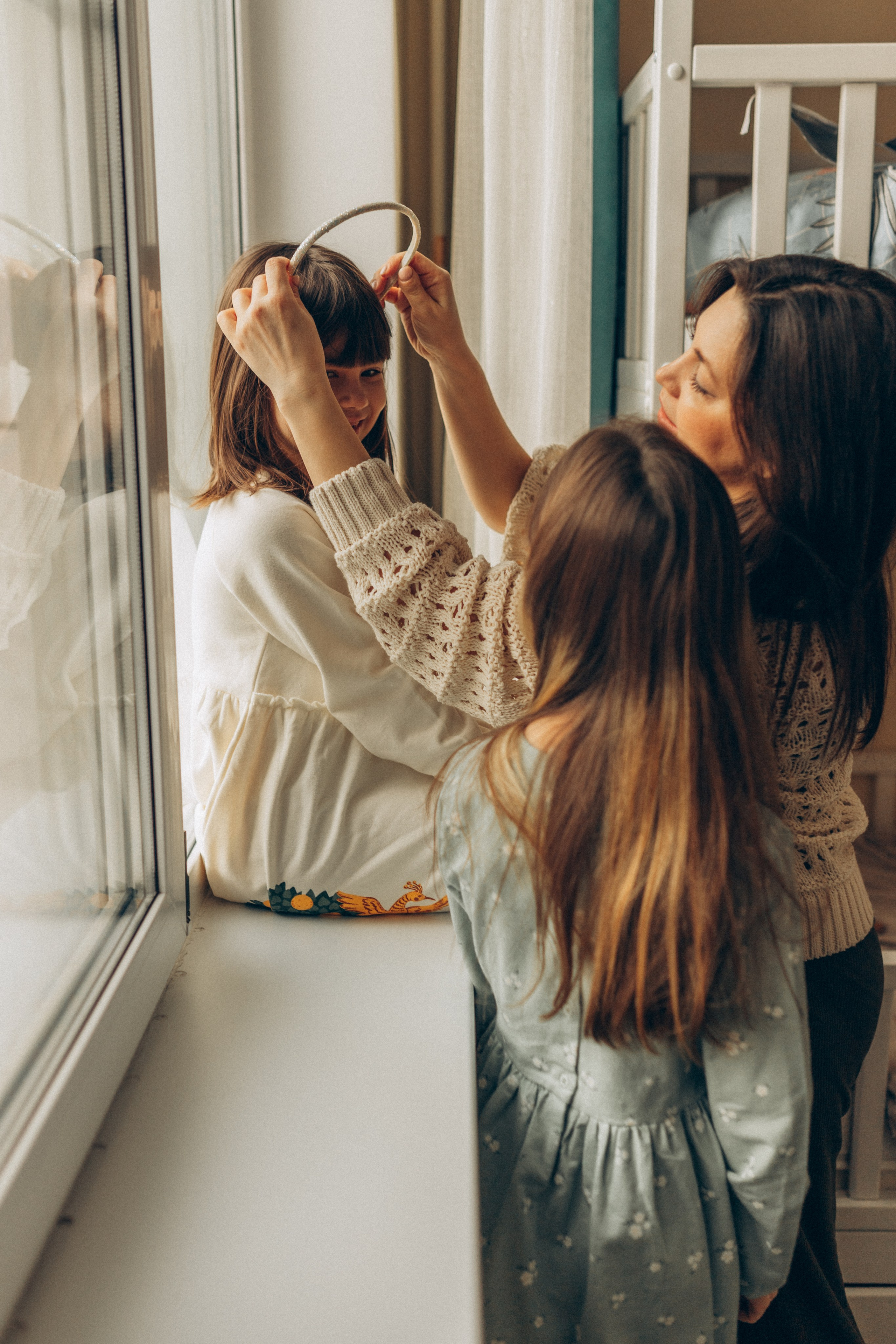 Наталья с Алиной и Ярославой. Семейный фотограф lifestyle в Новосибирске Елена Шпилевая
