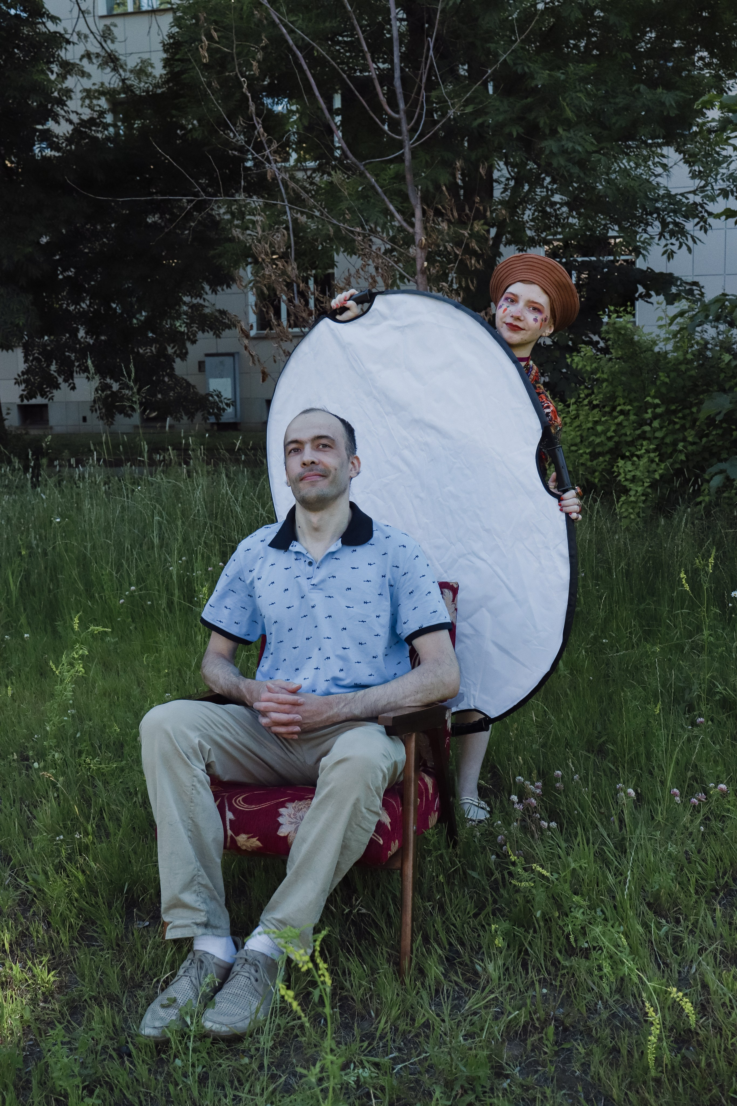 Модная съёмка во дворе. Ивентный фотограф в Санкт-Петербурге Олег Комков