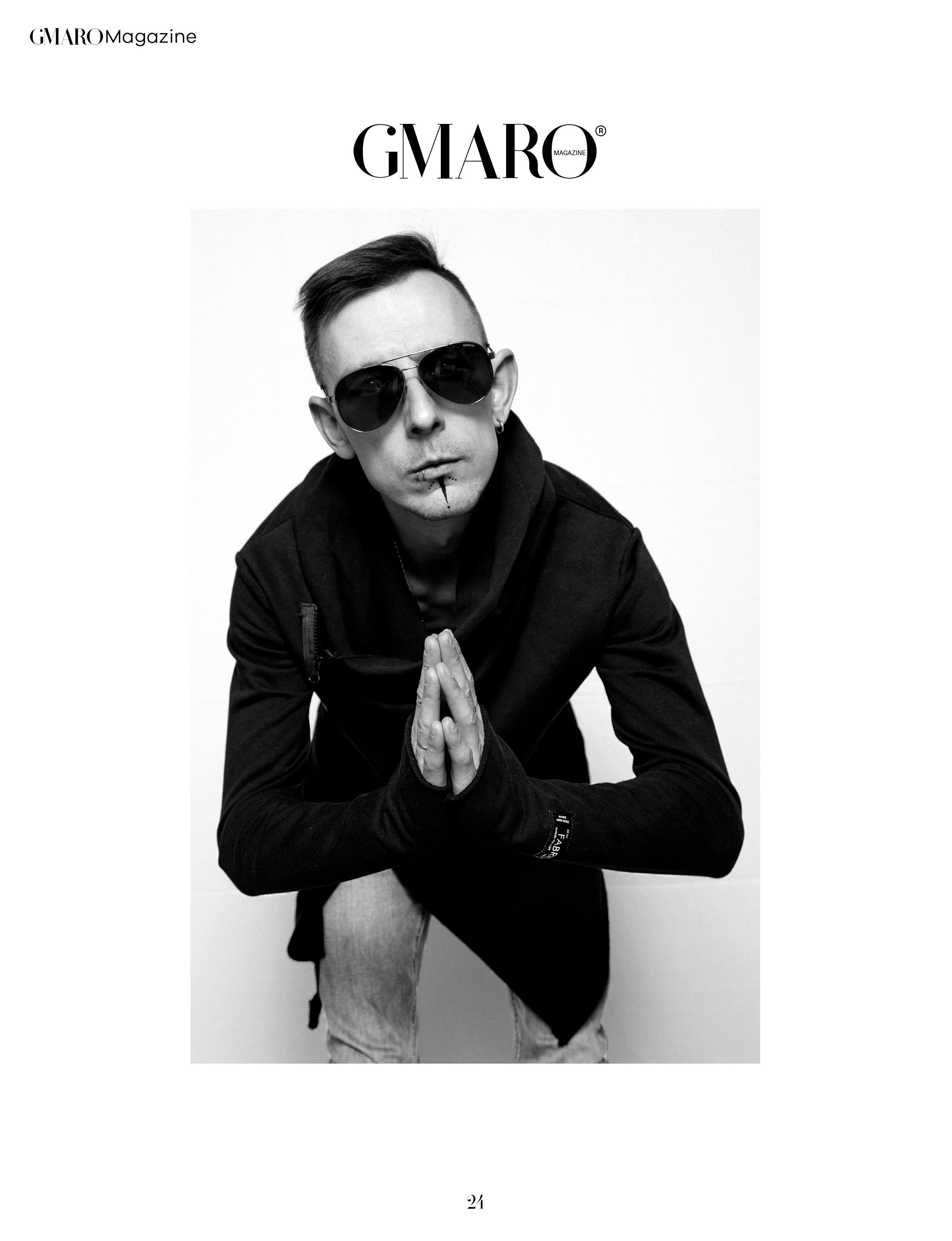 Автопортрет. Контент - фотосессия "Маска". Публикация в зарубежном журнале GMaro Фотограф Полозов. город Москва