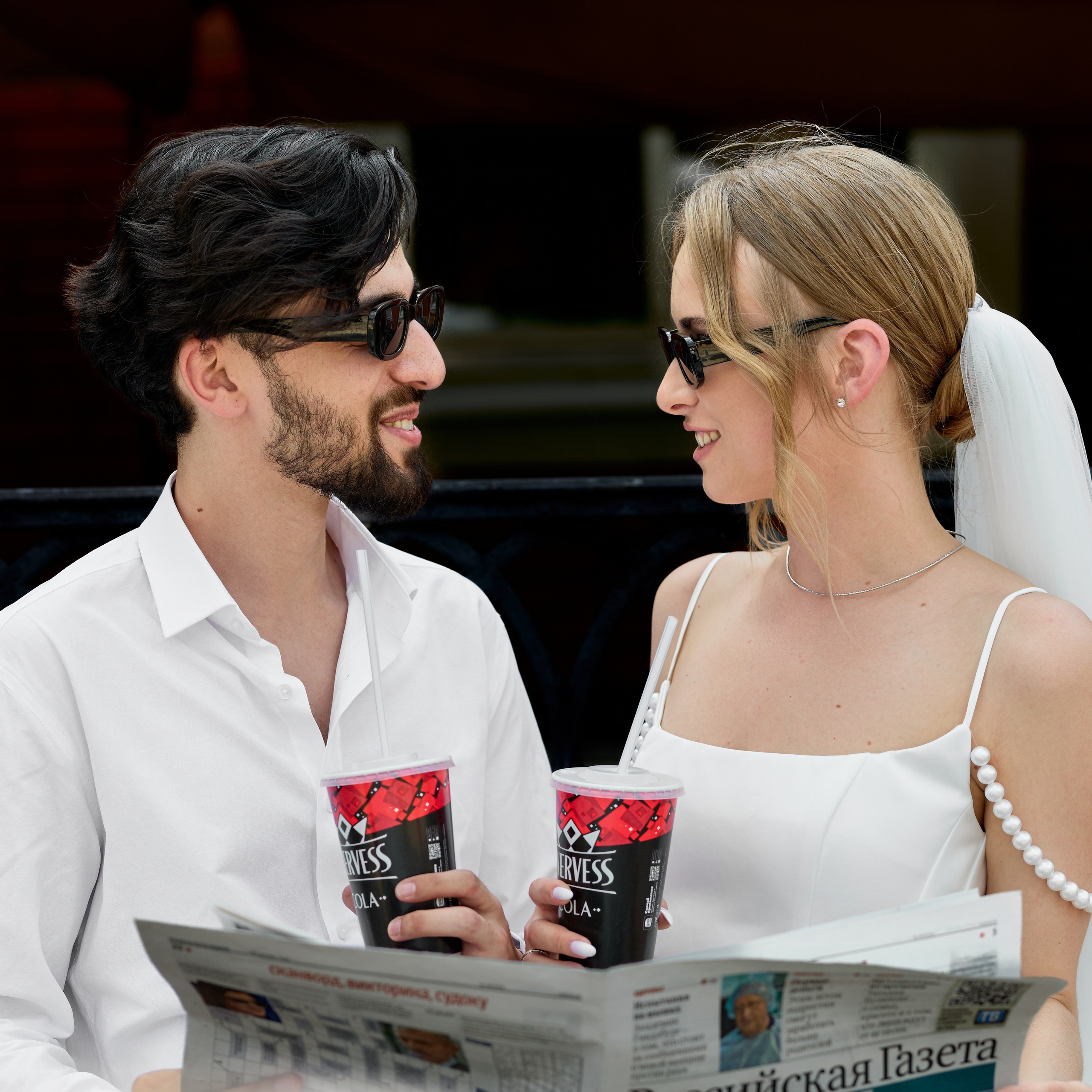 Свадебная прогулка в Царицыно в Москве